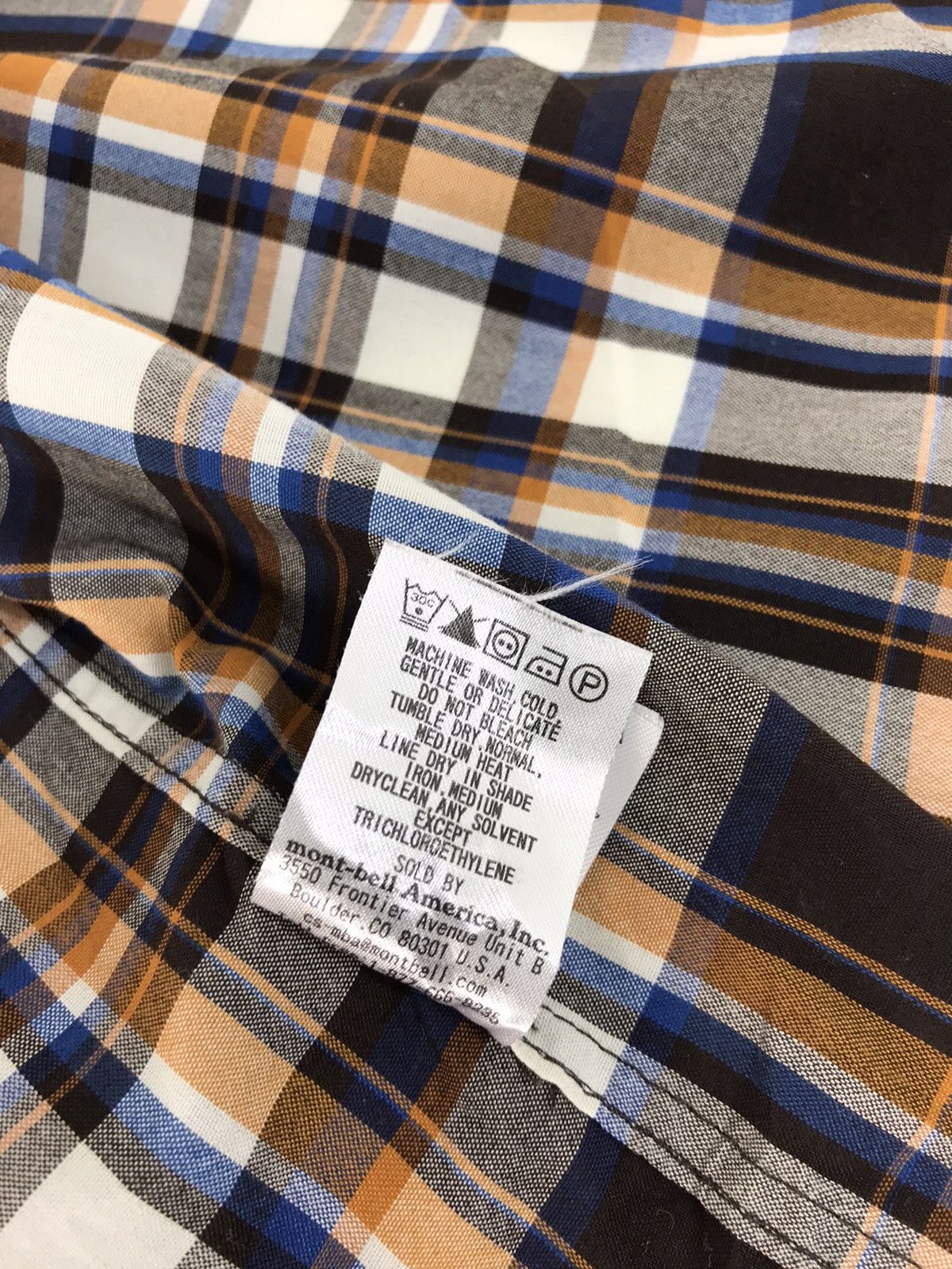Montbell × Vintage Mont Bell Shirt Tee Single Pocket Plaid Checked Design Size US M / EU 48-50 / 2 - 9 Thumbnail