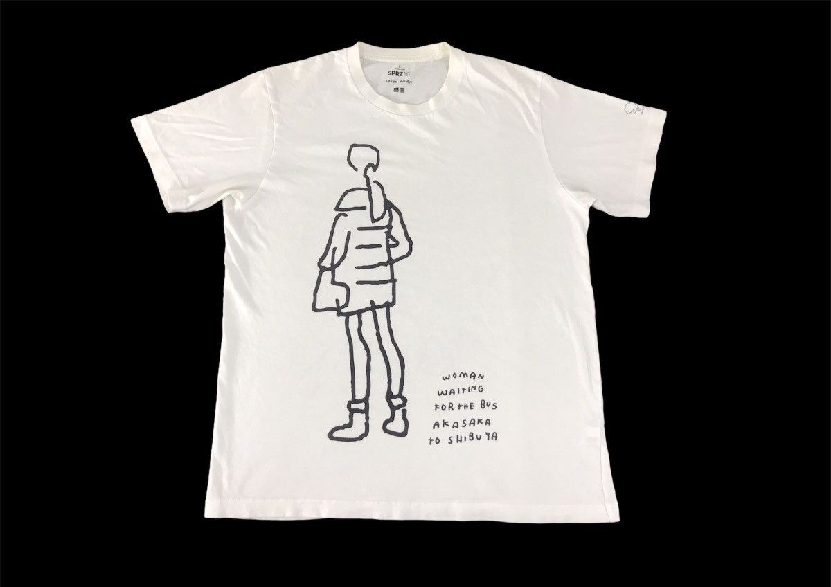 Japanese Brand SPRZNY Jason Polan American Artist Illustration Shibuya Tee Size US M / EU 48-50 / 2 - 2 Thumbnail