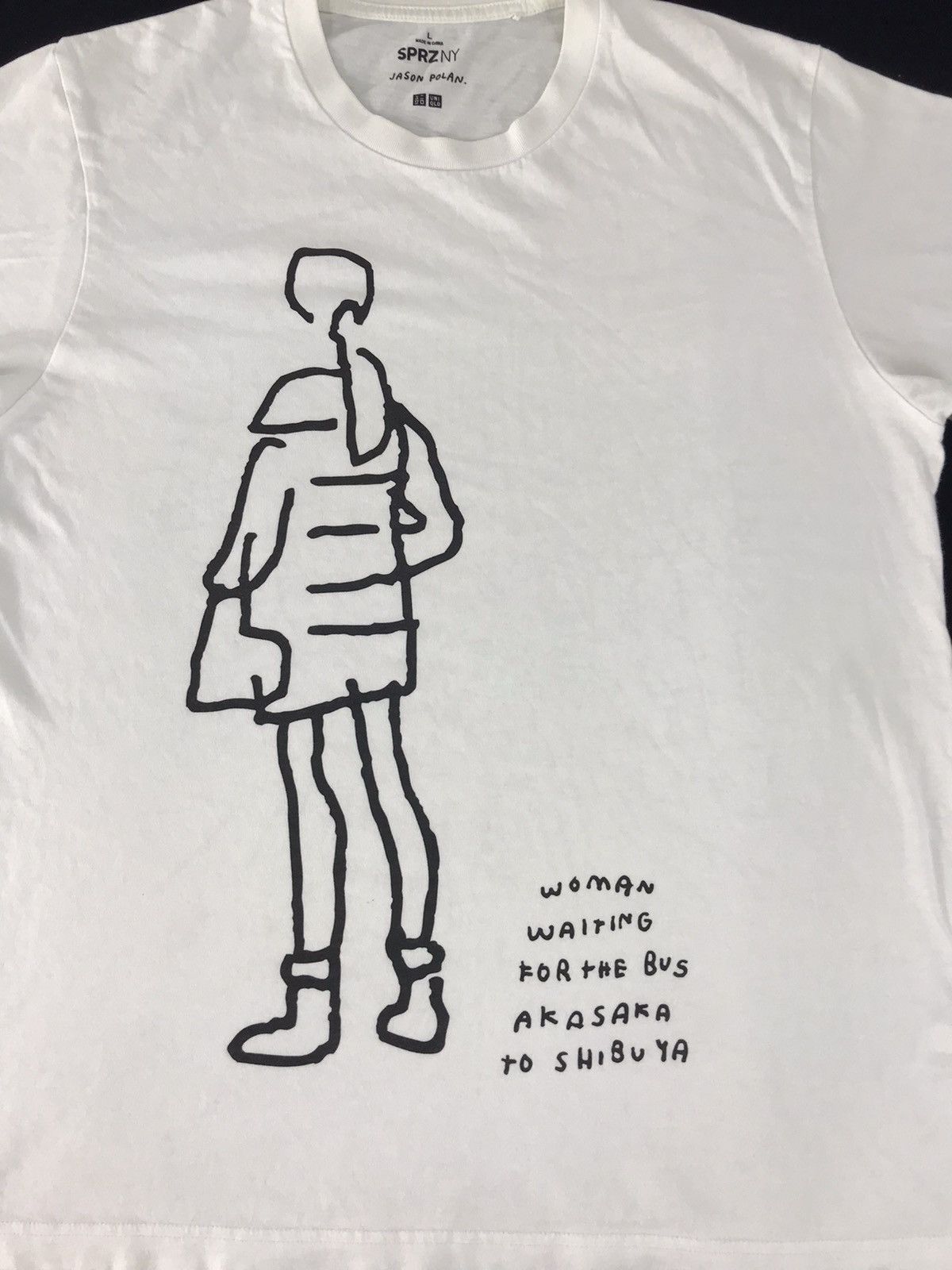 Japanese Brand SPRZNY Jason Polan American Artist Illustration Shibuya Tee Size US M / EU 48-50 / 2 - 3 Thumbnail