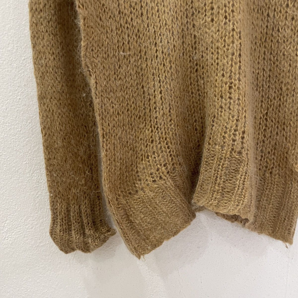 Aran Isles Knitwear Ungrid Drawstring Crochet Mohair Vintage Knitwear Size M / US 6-8 / IT 42-44 - 3 Thumbnail