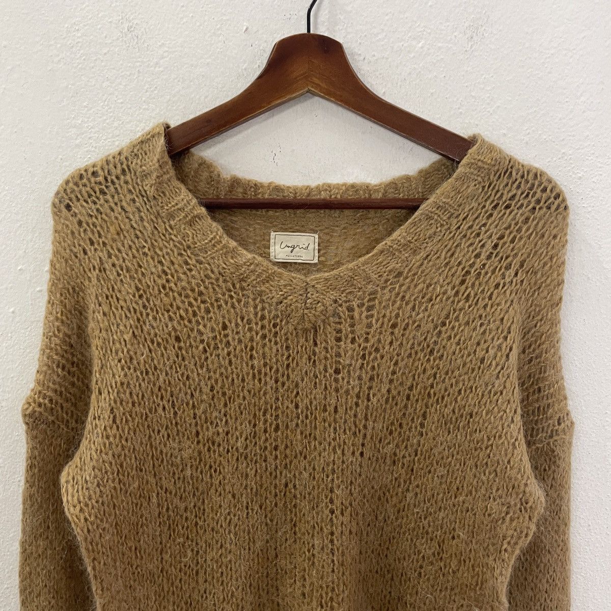 Aran Isles Knitwear Ungrid Drawstring Crochet Mohair Vintage Knitwear Size M / US 6-8 / IT 42-44 - 4 Thumbnail