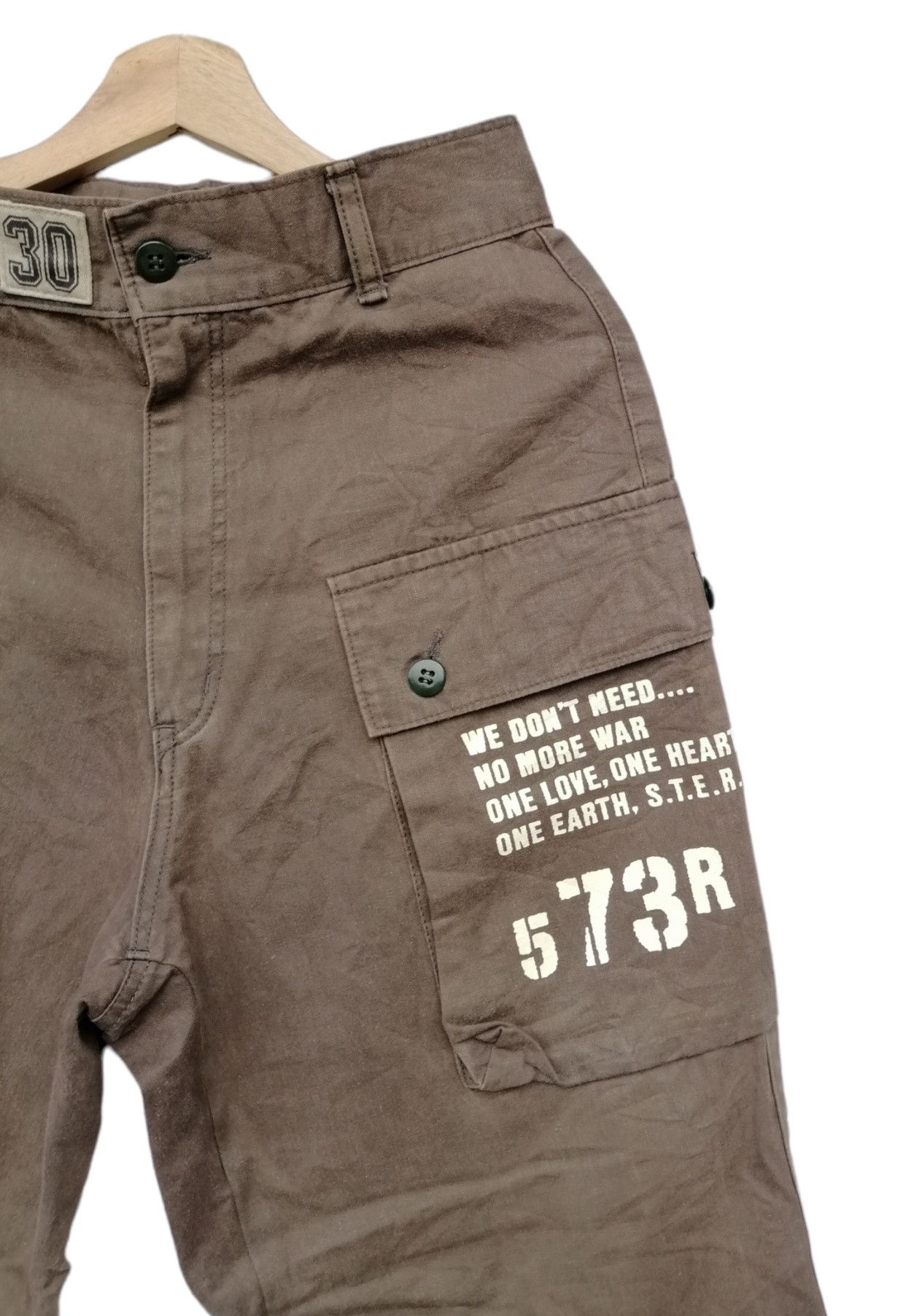 Japanese Brand Vintage Japanese Brand 573R Brown Cargo Pants Size US 28 / EU 44 - 4 Thumbnail