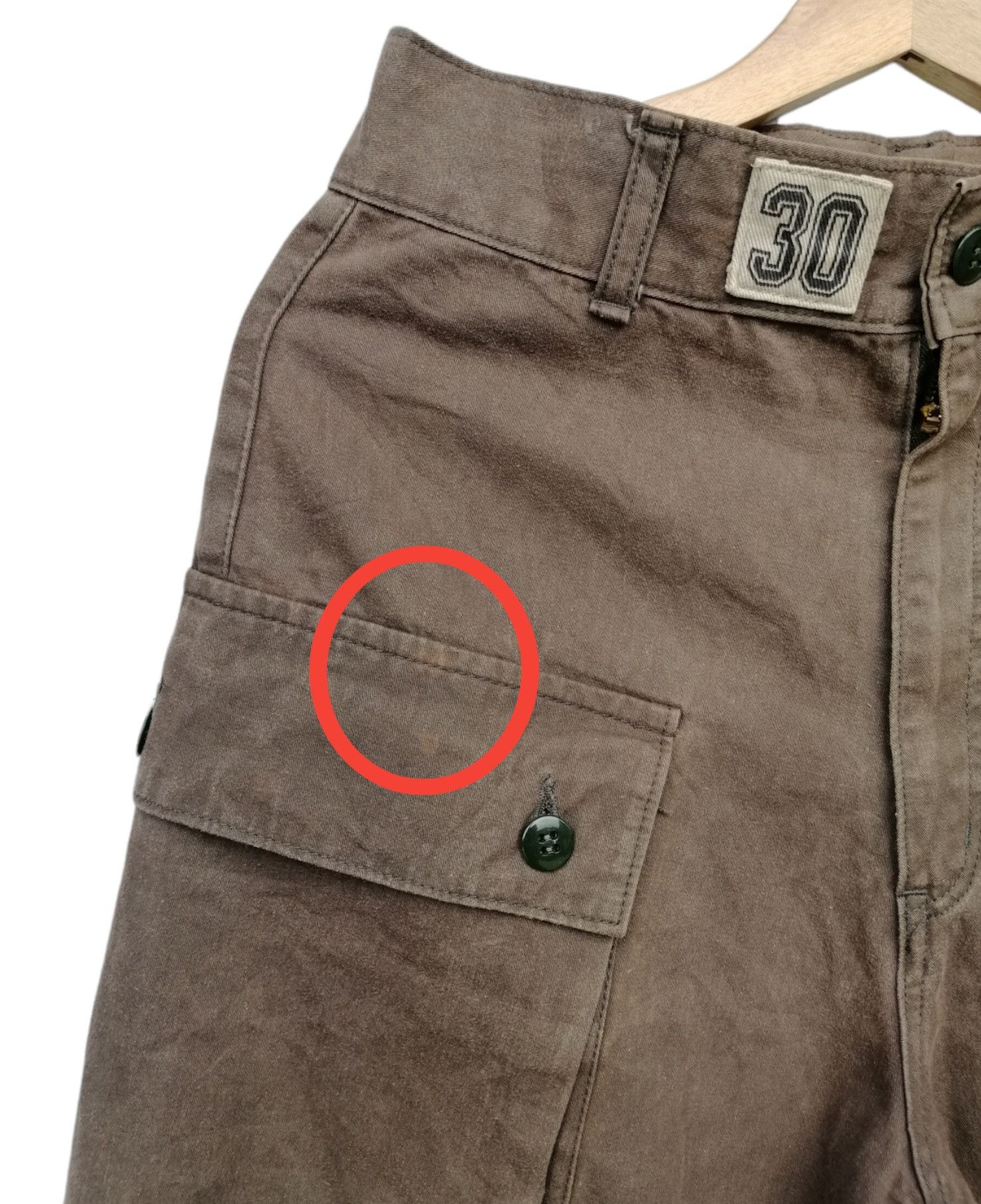 Japanese Brand Vintage Japanese Brand 573R Brown Cargo Pants Size US 28 / EU 44 - 5 Thumbnail