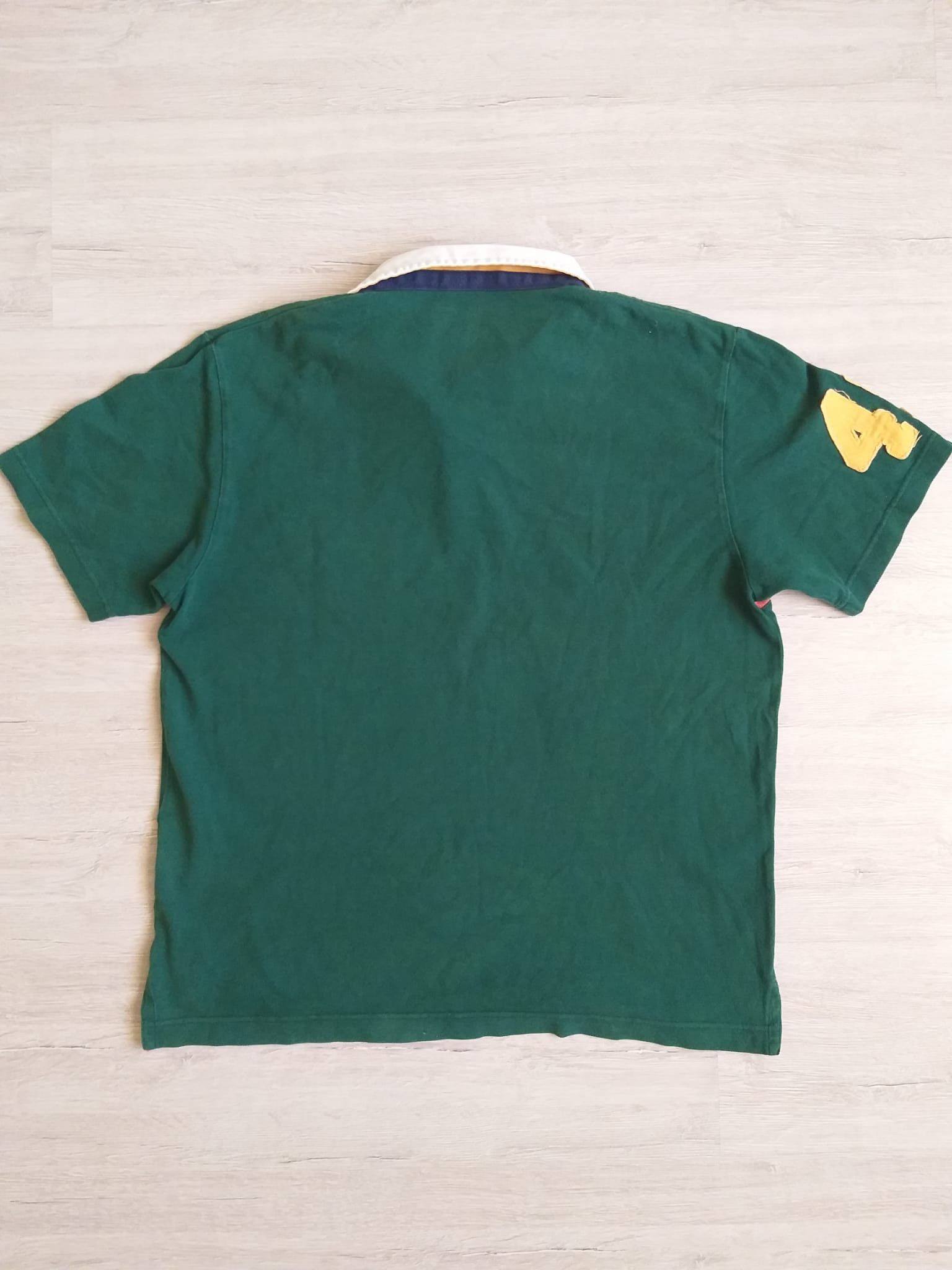 Gant GANT Rugby Polo Shirt Green Crest Stripe Size US L / EU 52-54 / 3 - 2 Thumbnail