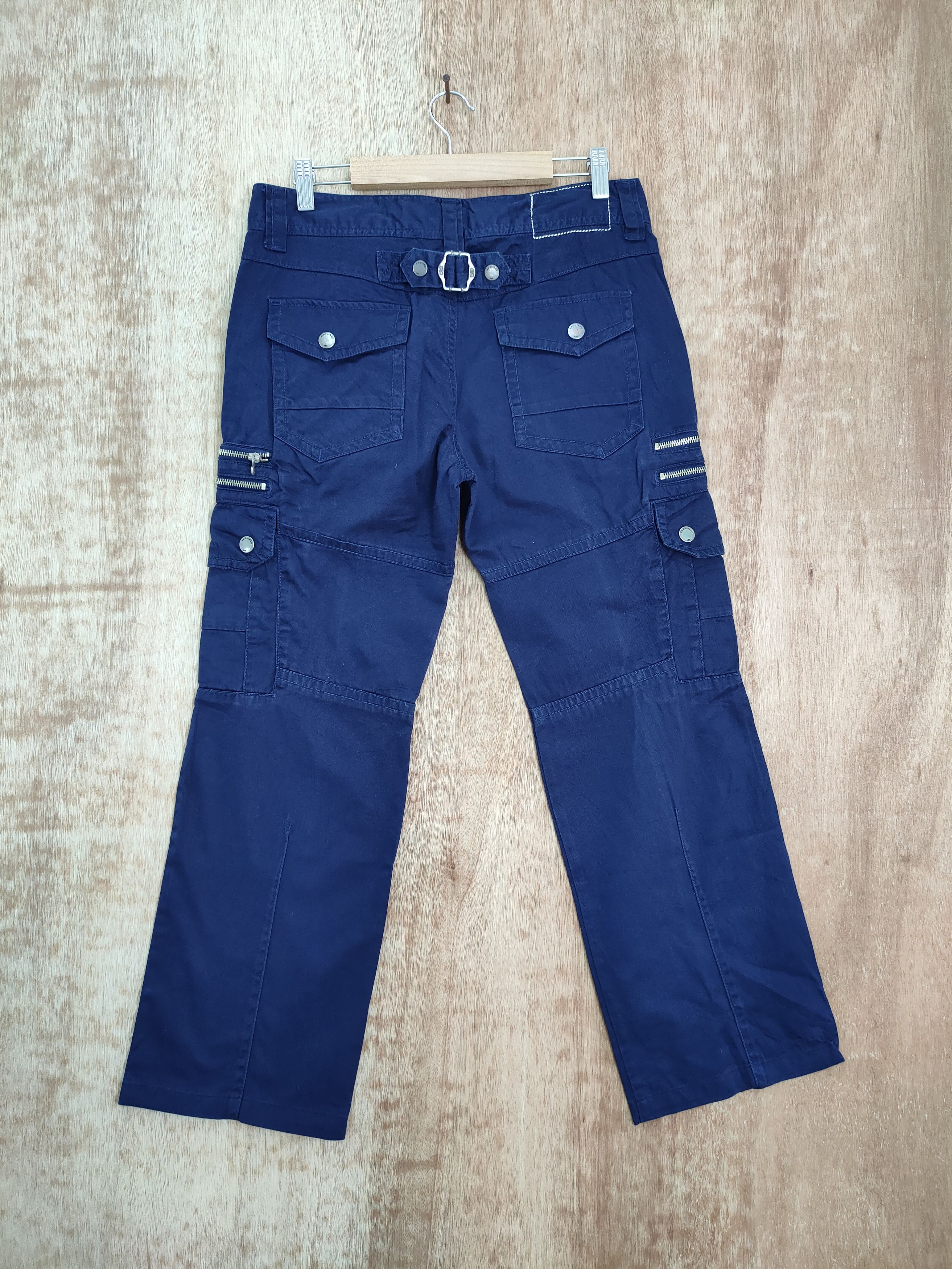 Japanese Brand DLL ASK seditionaries punk blue multipocket cargo pants #193 Size US 28 / EU 44 - 8 Thumbnail
