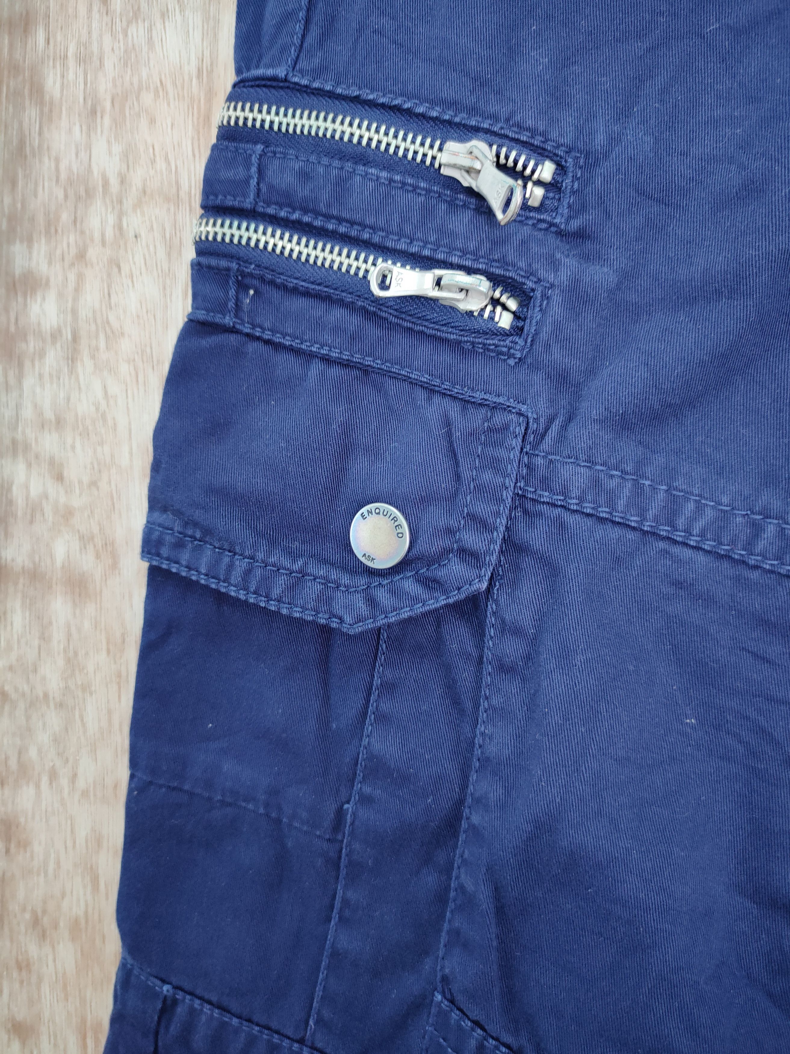 Japanese Brand DLL ASK seditionaries punk blue multipocket cargo pants #193 Size US 28 / EU 44 - 7 Thumbnail