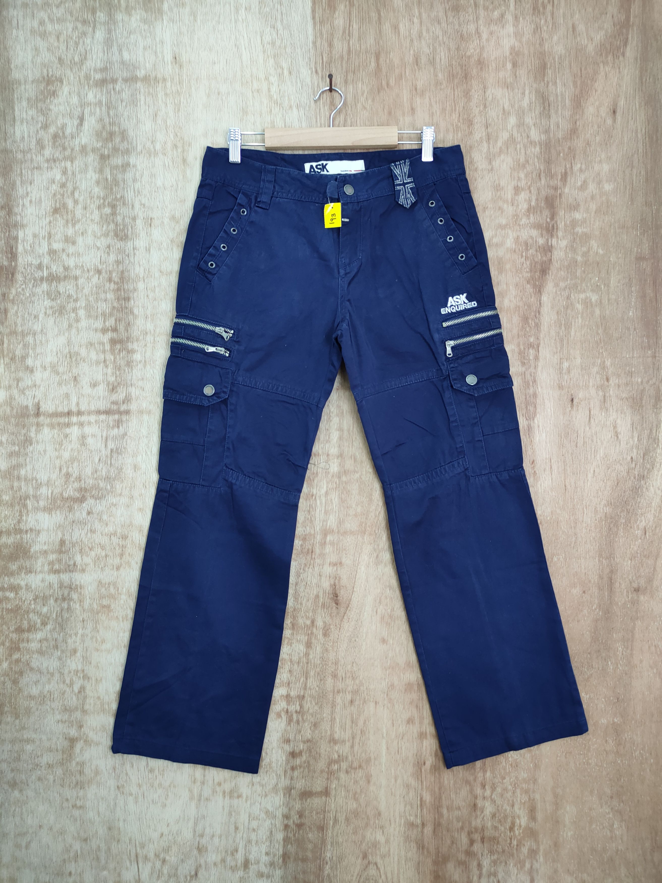 Japanese Brand DLL ASK seditionaries punk blue multipocket cargo pants #193 Size US 28 / EU 44 - 1 Thumbnail