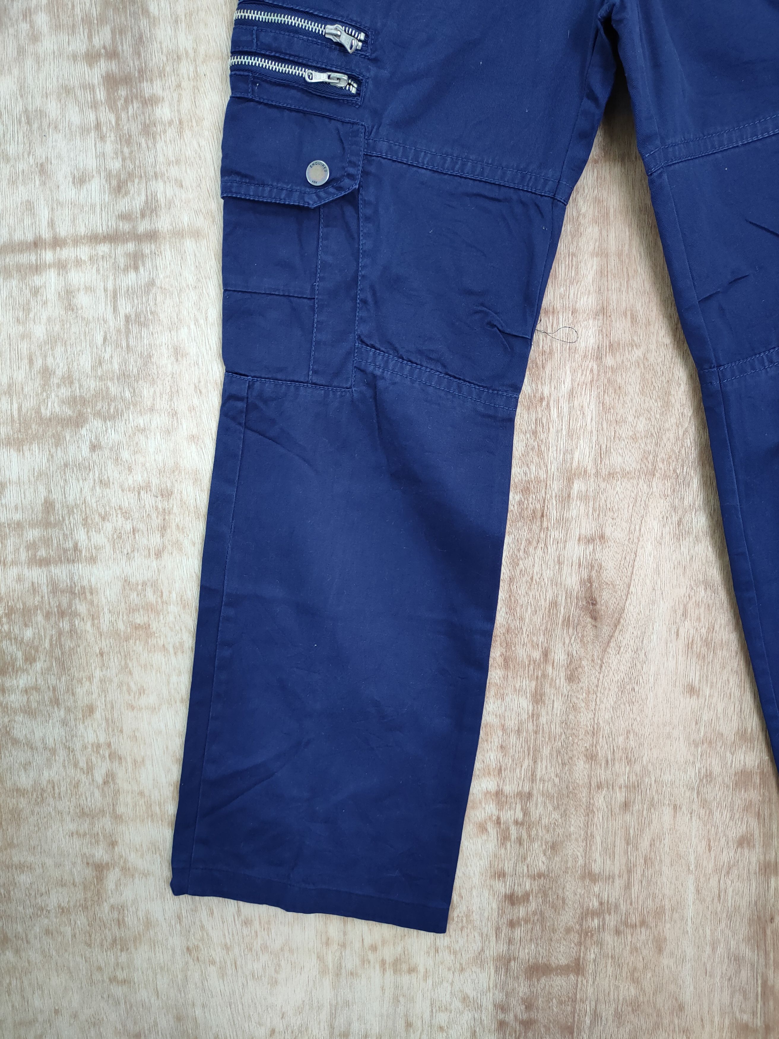 Japanese Brand DLL ASK seditionaries punk blue multipocket cargo pants #193 Size US 28 / EU 44 - 3 Thumbnail