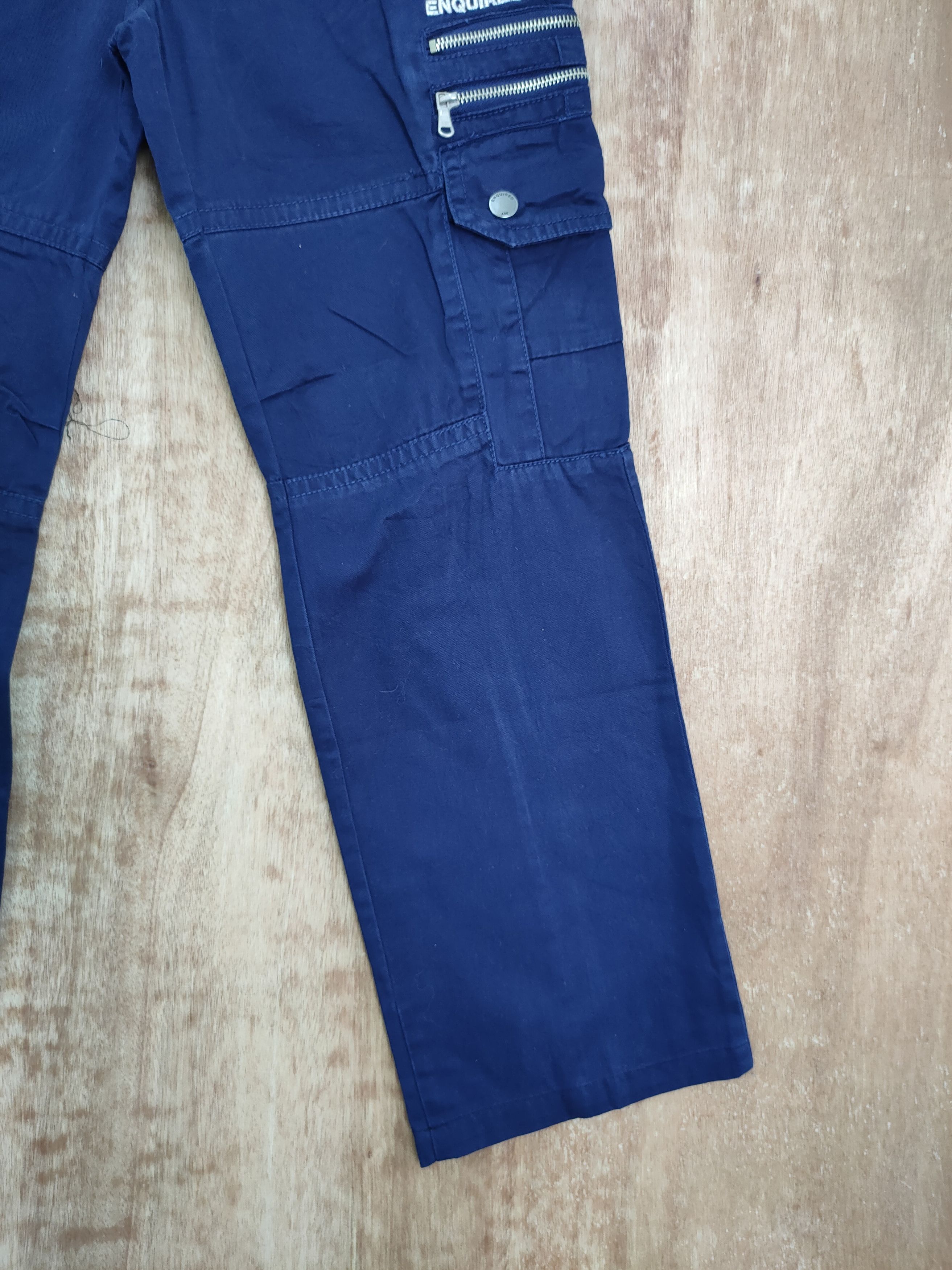 Japanese Brand DLL ASK seditionaries punk blue multipocket cargo pants #193 Size US 28 / EU 44 - 2 Thumbnail