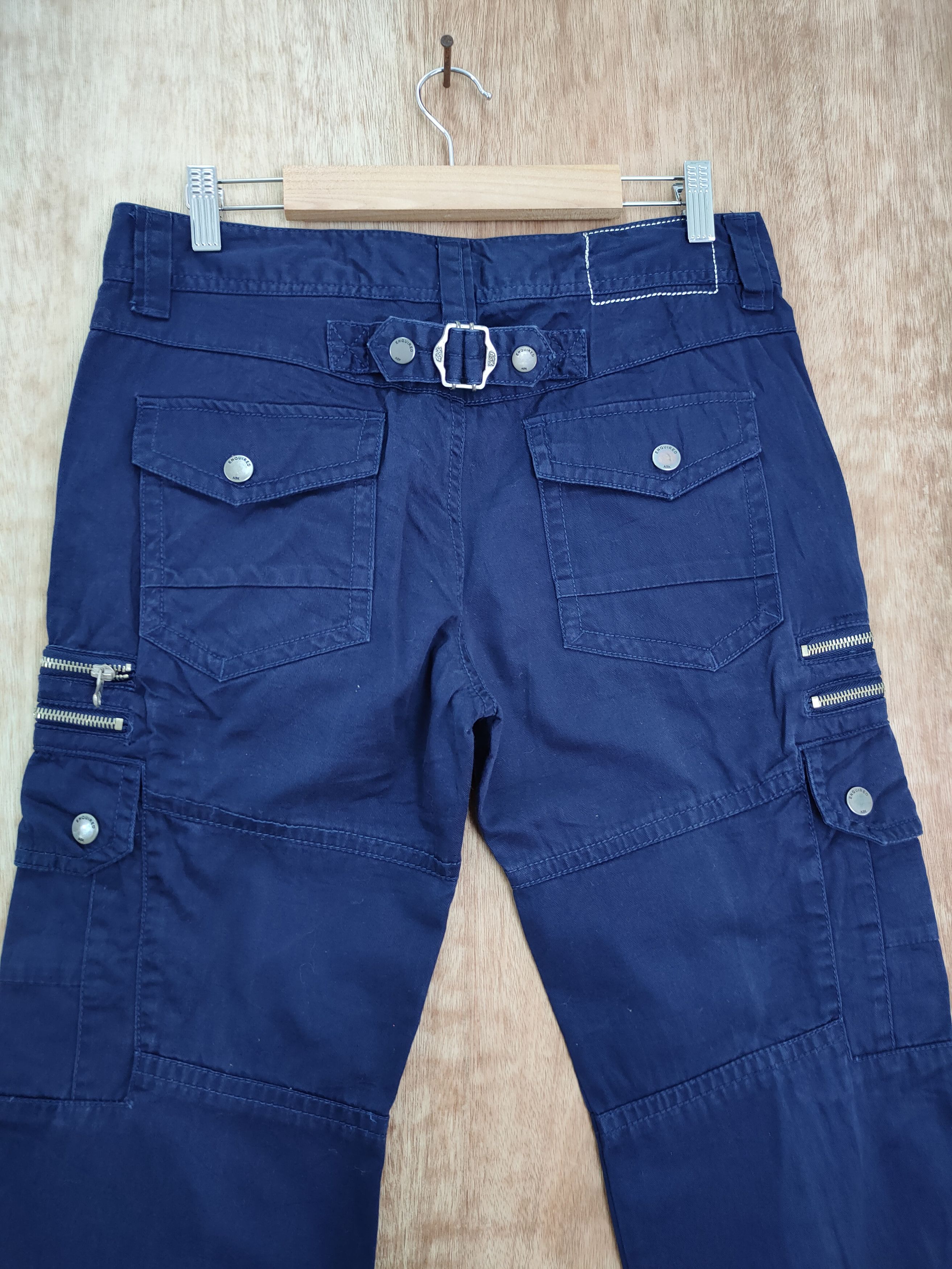 Japanese Brand DLL ASK seditionaries punk blue multipocket cargo pants #193 Size US 28 / EU 44 - 10 Thumbnail