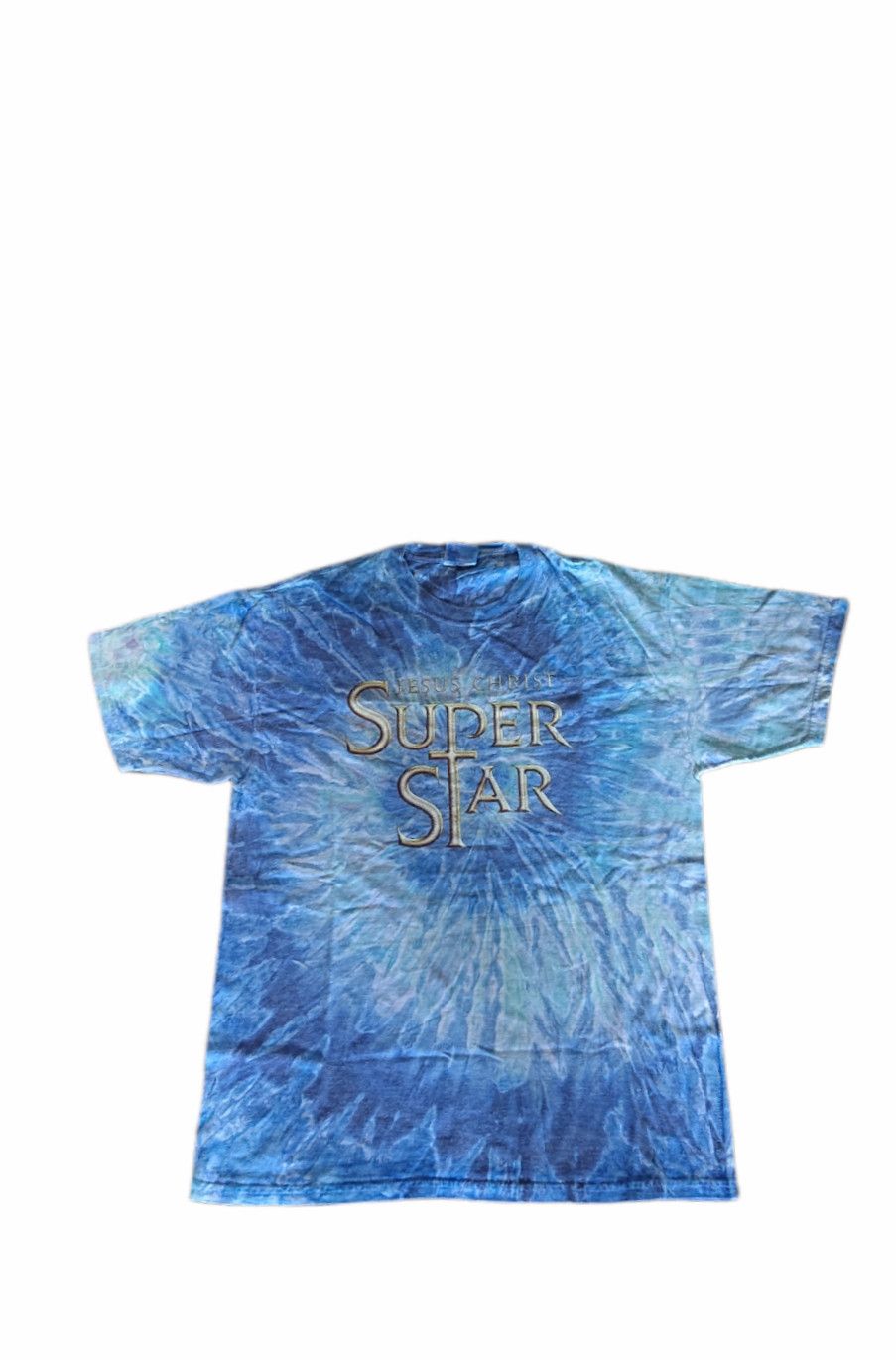 Designer × Vintage Vintage 2000s Jesus Christ Super Star Tie Dye Tee Size US L / EU 52-54 / 3 - 2 Thumbnail