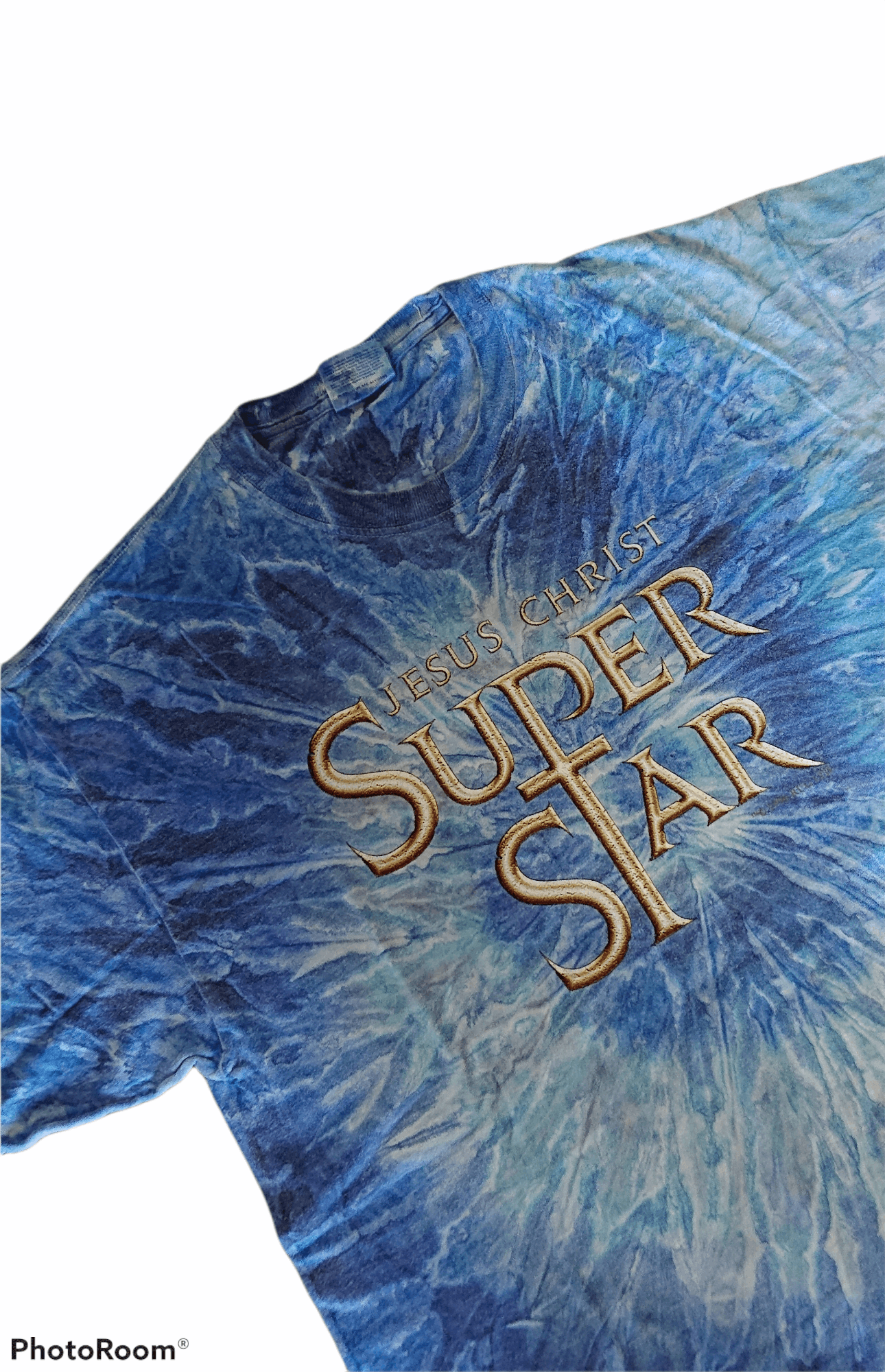 Designer × Vintage Vintage 2000s Jesus Christ Super Star Tie Dye Tee Size US L / EU 52-54 / 3 - 1 Thumbnail