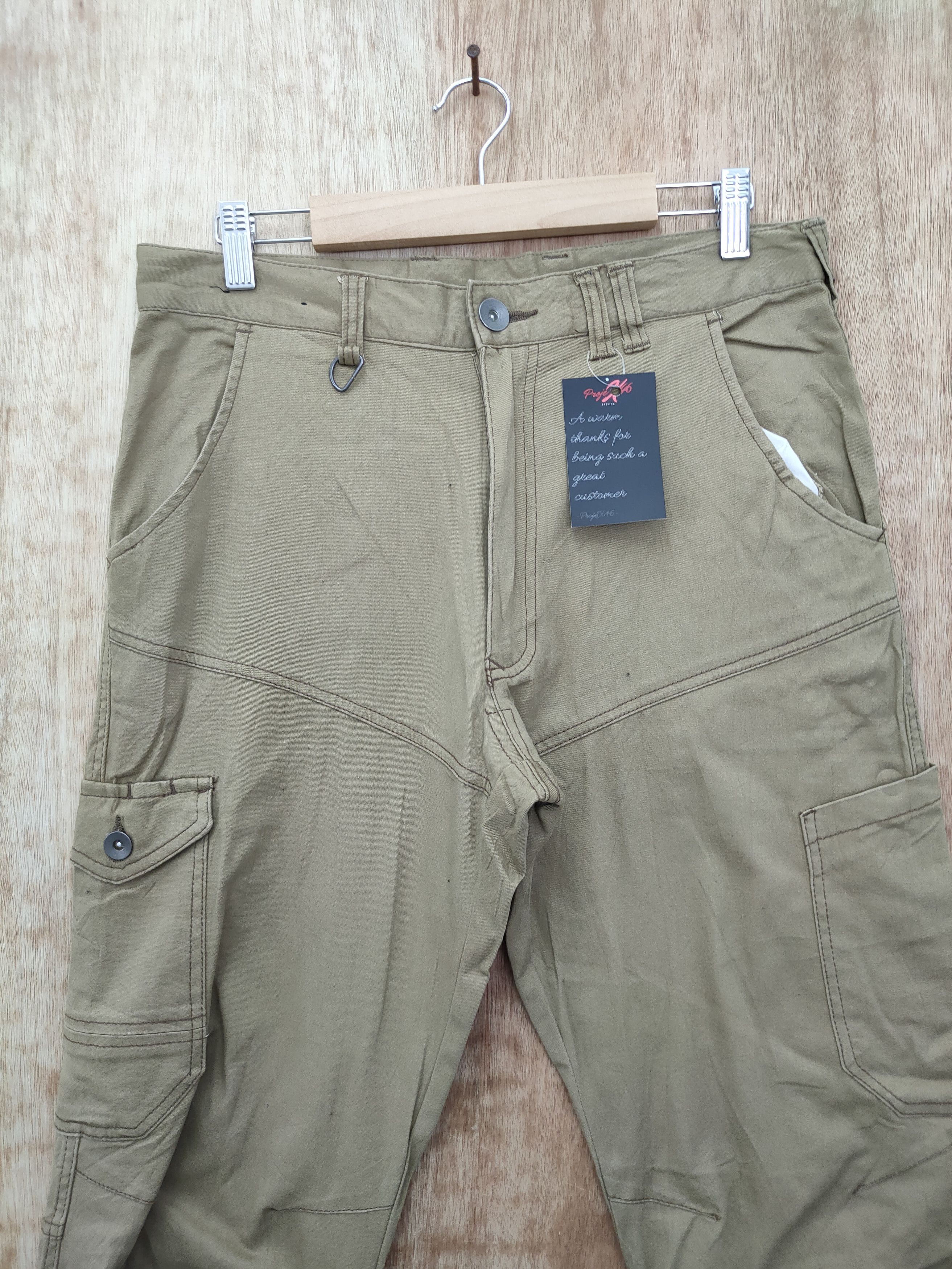 Japanese Brand Jogger Stretch multipocket tactical cargo pants #46-061 Size US 31 - 3 Thumbnail