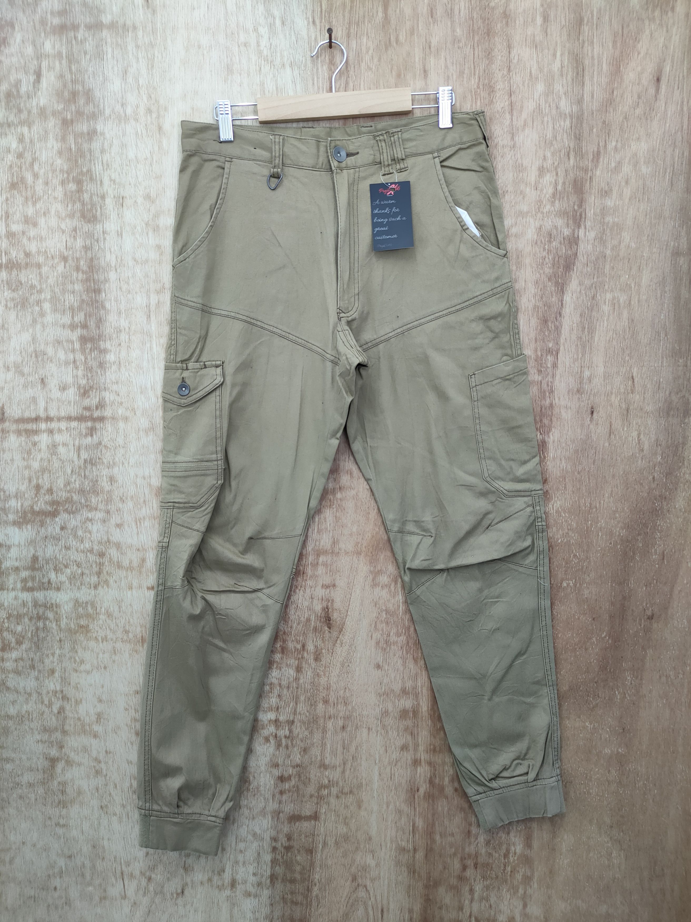 Japanese Brand Jogger Stretch multipocket tactical cargo pants #46-061 Size US 31 - 1 Thumbnail