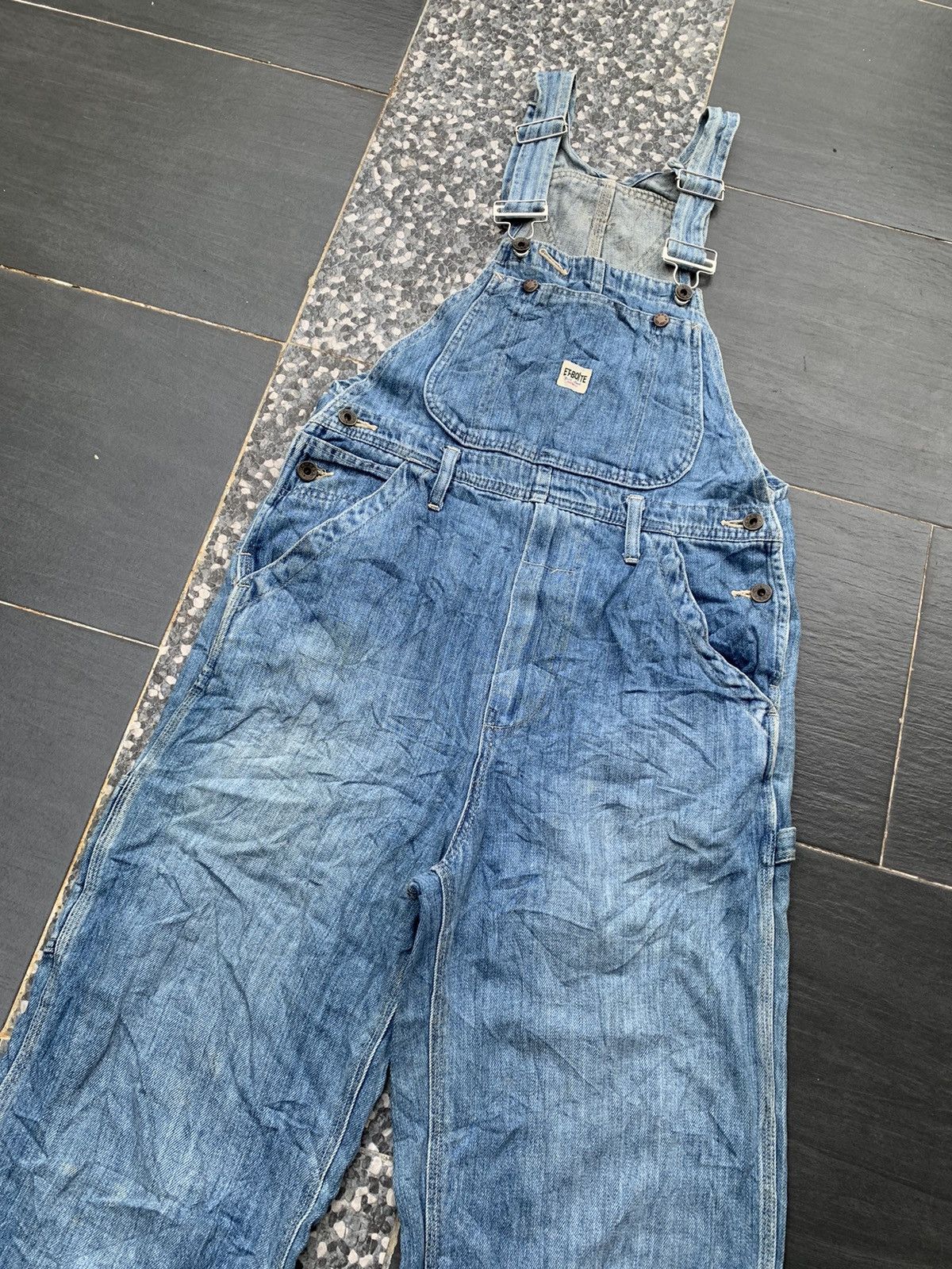 Japanese Brand × Vintage Vintage Et-Boite Overall Denim Size US 33 - 3 Thumbnail