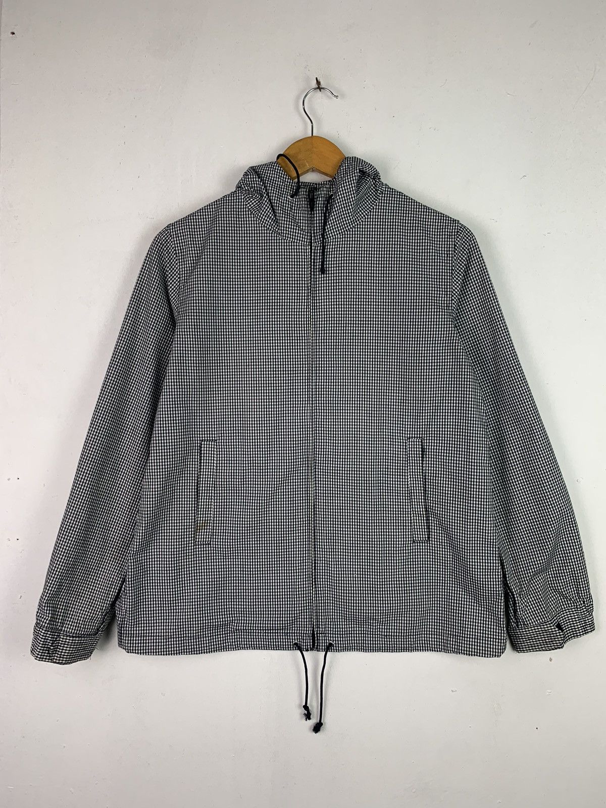 Japanese Brand × Vintage Vintage Japanese Brand Hooded Checkered Jacket Size US M / EU 48-50 / 2 - 1 Thumbnail