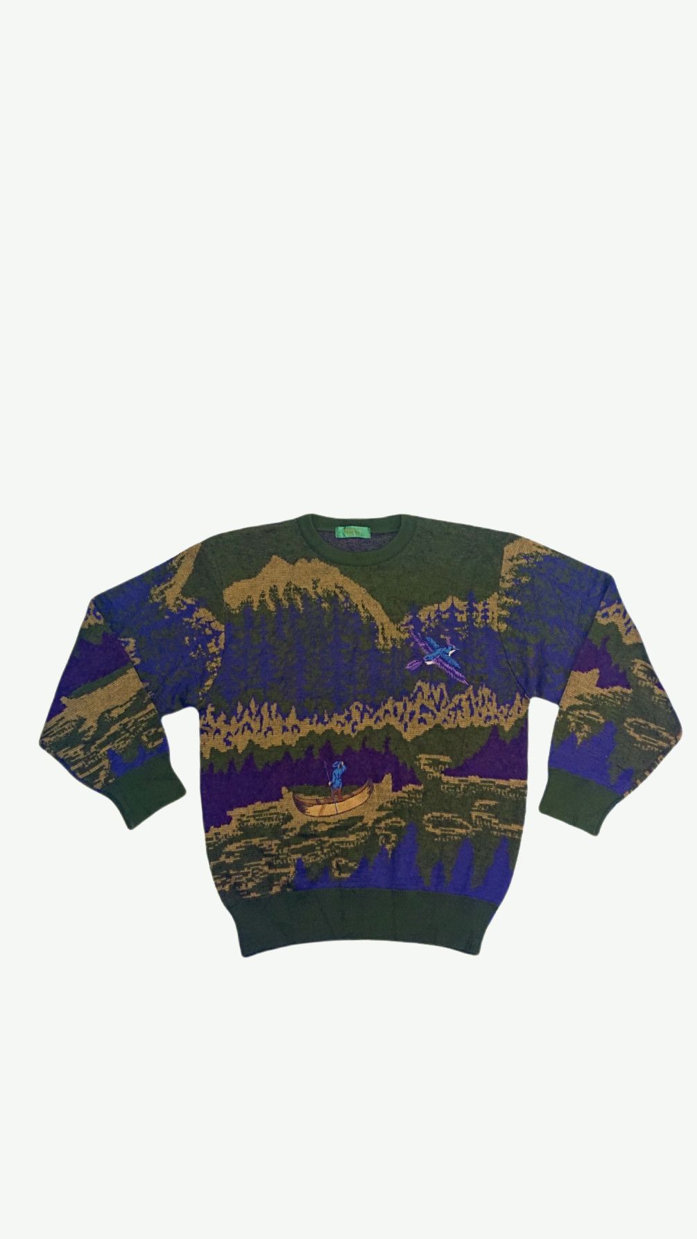 Japanese Brand VINTAGE 80S ARNOLD PALMER X FLYING BIRD NYLON KNITTING Size US L / EU 52-54 / 3 - 1 Thumbnail