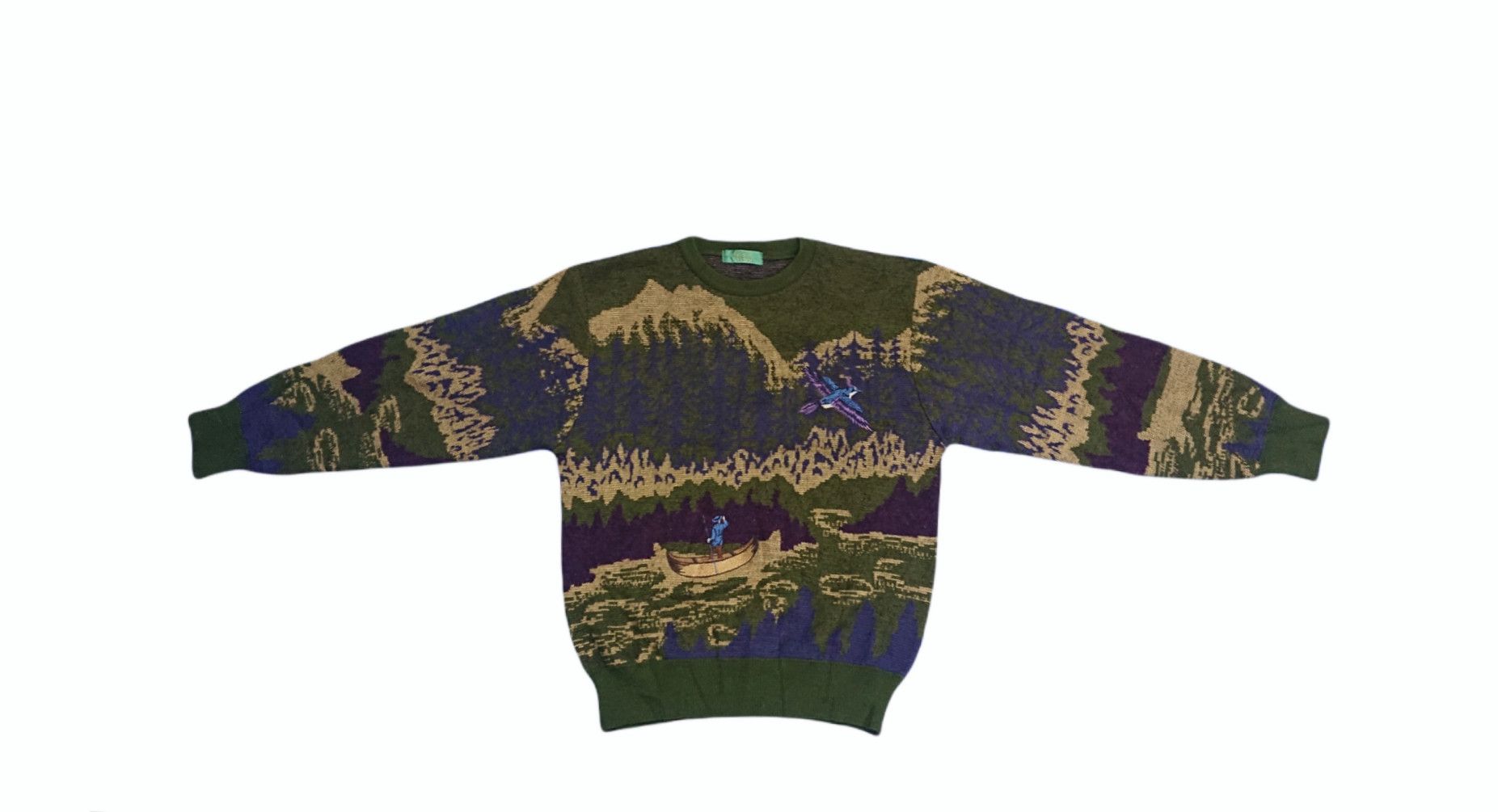 Japanese Brand VINTAGE 80S ARNOLD PALMER X FLYING BIRD NYLON KNITTING Size US L / EU 52-54 / 3 - 3 Thumbnail