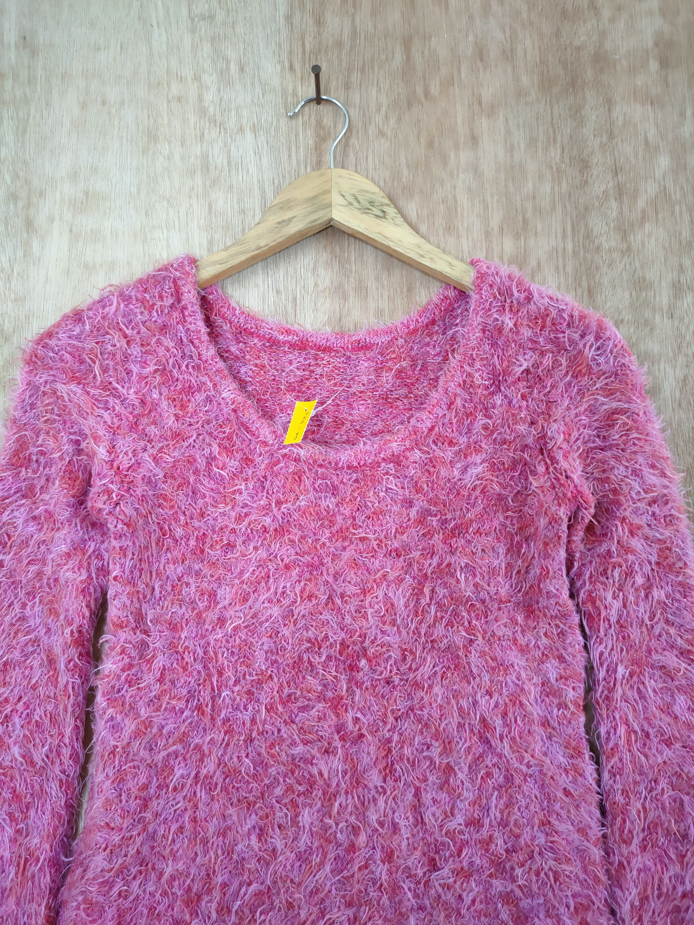Japanese Brand D Japan long knitwear mohair fur shag shaggy #46-535 Size M / US 6-8 / IT 42-44 - 3 Thumbnail
