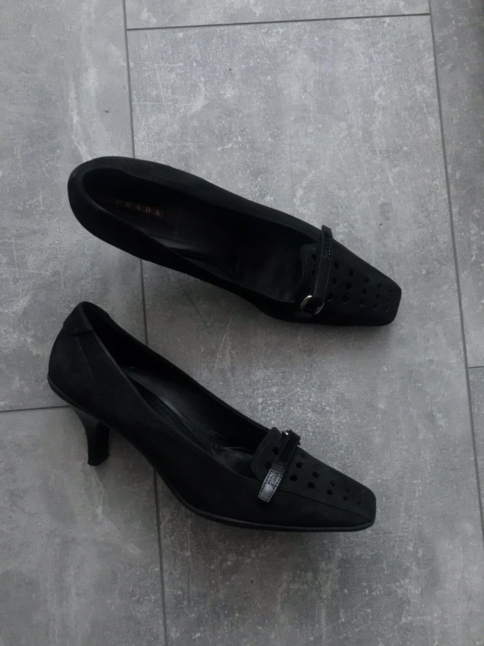 Prada Prada Woman Black kitty Heels Size US 9 / IT 39 - 1 Thumbnail