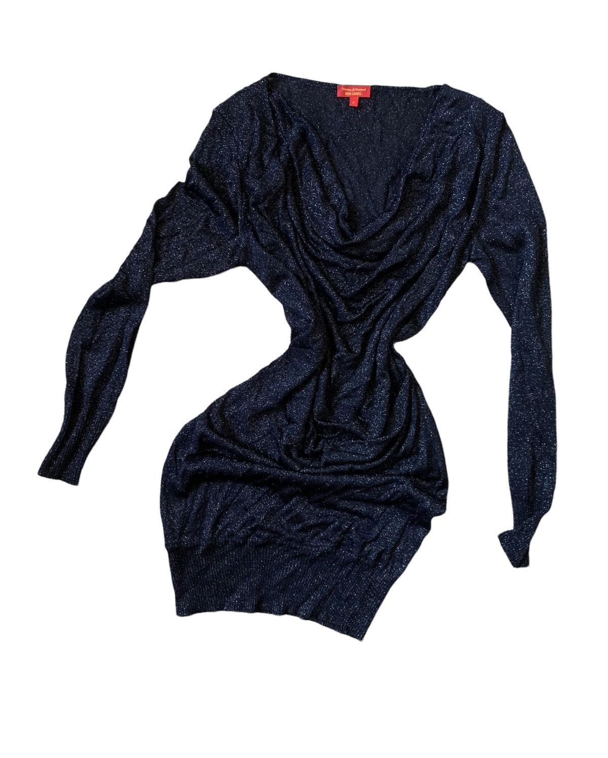 Vivienne Westwood Vivienne Westwood navy shine transparent midi dress Size S / US 4 / IT 40 - 1 Thumbnail
