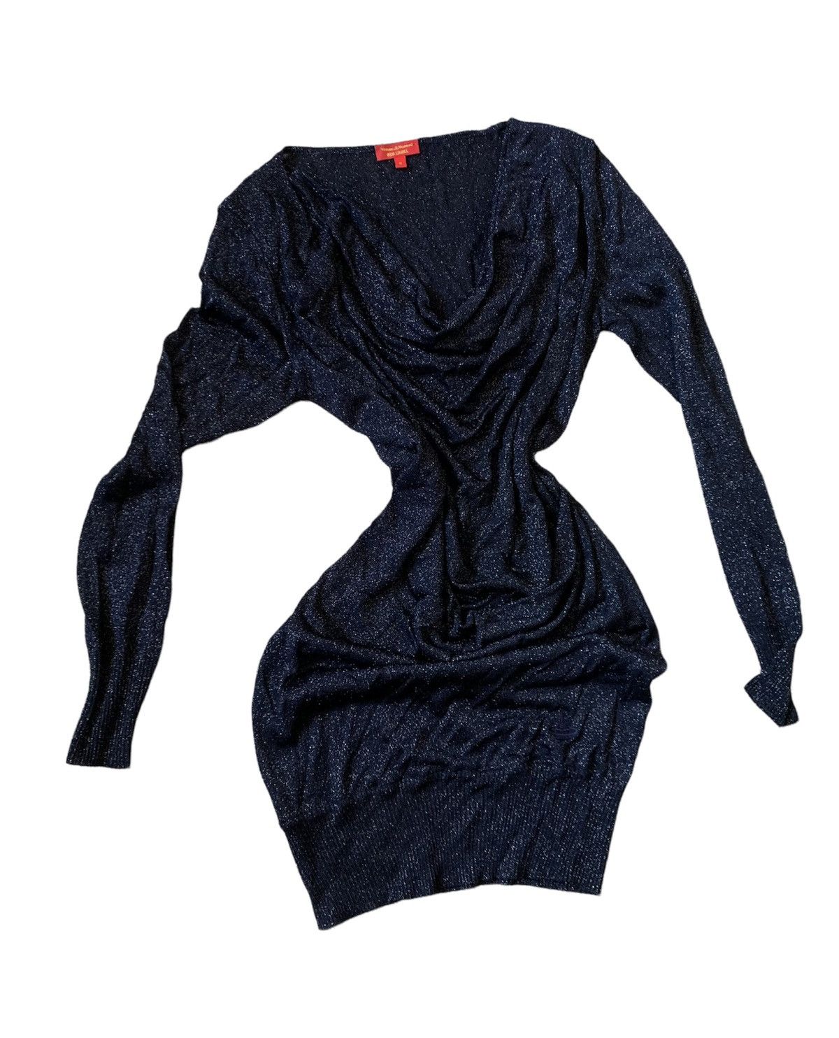 Vivienne Westwood Vivienne Westwood navy shine transparent midi dress Size S / US 4 / IT 40 - 3 Thumbnail