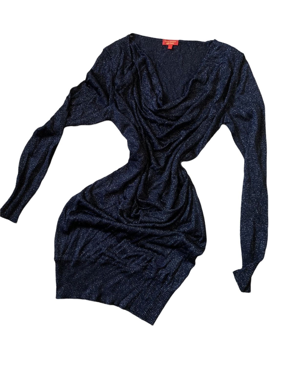 Vivienne Westwood Vivienne Westwood navy shine transparent midi dress Size S / US 4 / IT 40 - 2 Thumbnail