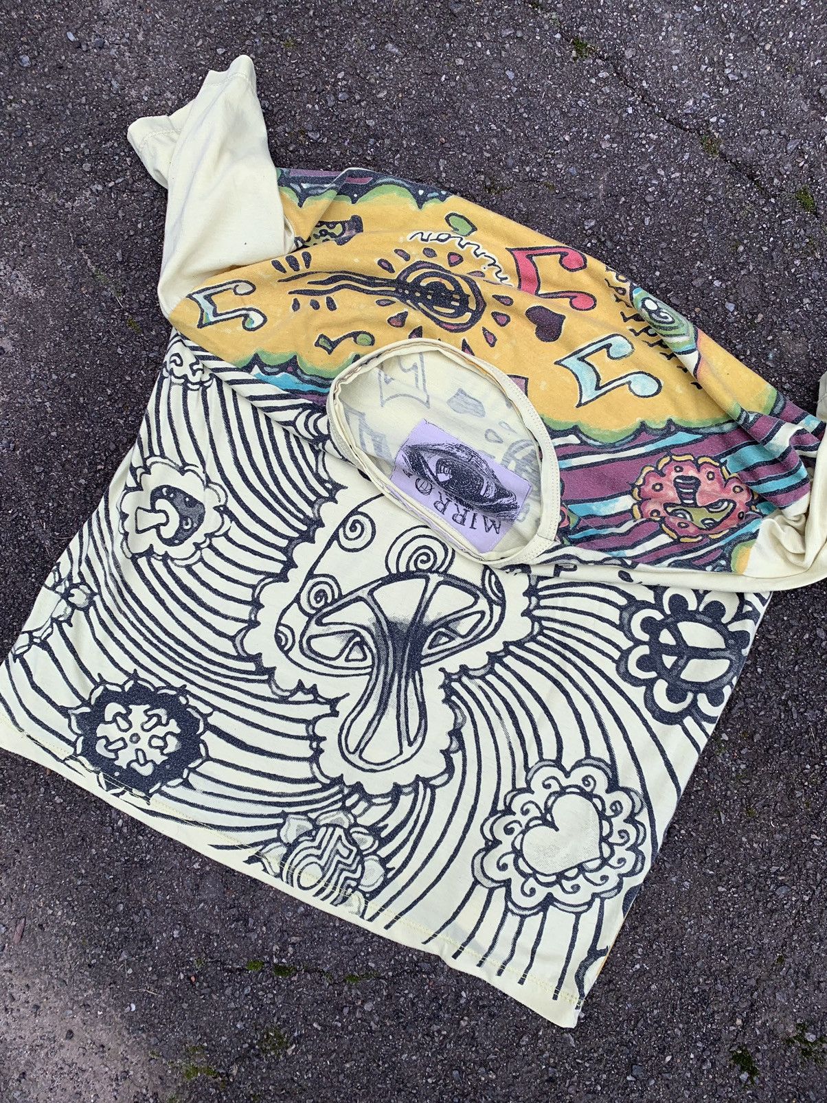 Japanese Brand Mirror LSD mushroom multicolour all print vintage t-shirt Size US M / EU 48-50 / 2 - 9 Thumbnail