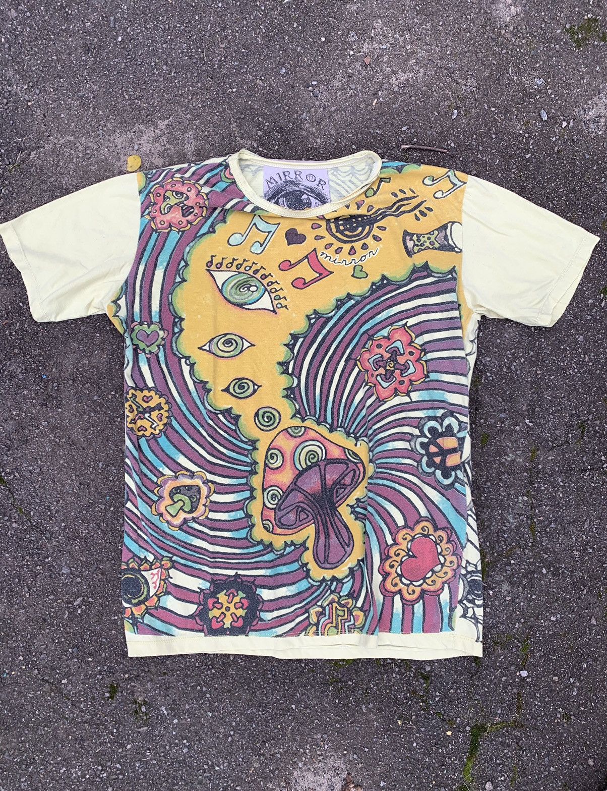 Japanese Brand Mirror LSD mushroom multicolour all print vintage t-shirt Size US M / EU 48-50 / 2 - 1 Thumbnail