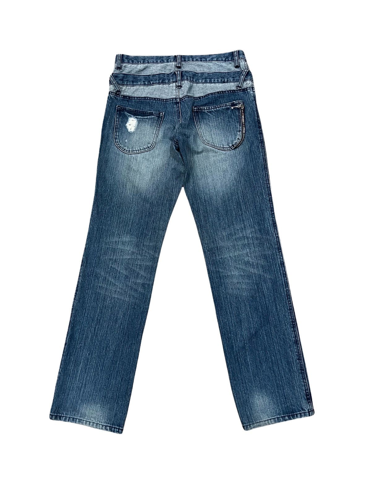 Japanese Brand Japanese Brand 179/WG Nicole Club Double Waist Distressed Size US 30 / EU 46 - 2 Thumbnail