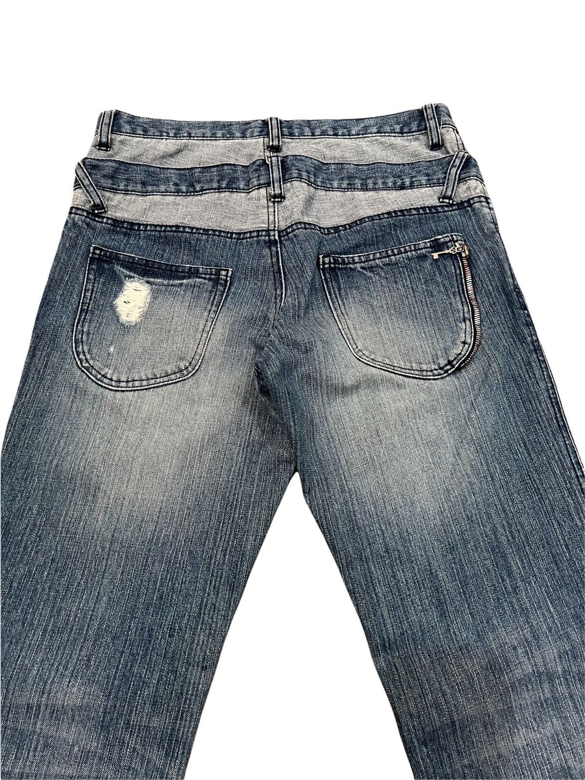 Japanese Brand Japanese Brand 179/WG Nicole Club Double Waist Distressed Size US 30 / EU 46 - 5 Thumbnail