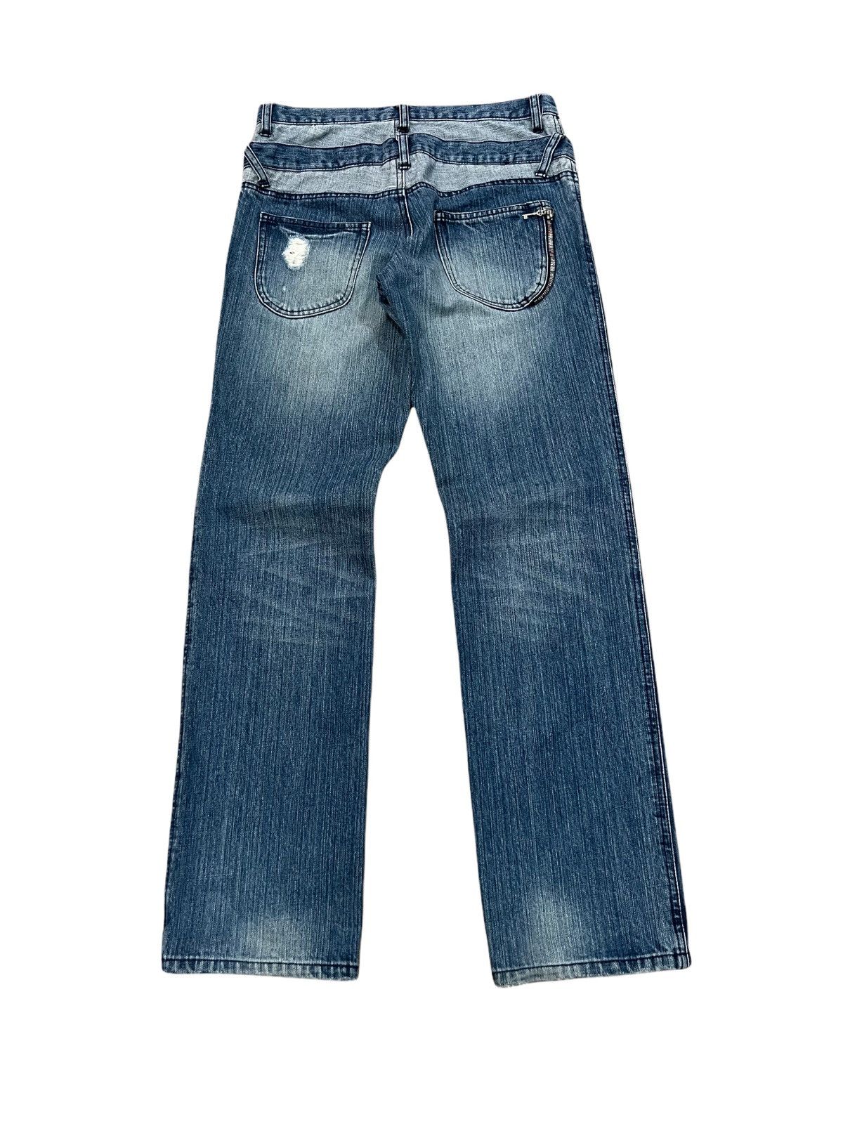 Japanese Brand Japanese Brand 179/WG Nicole Club Double Waist Distressed Size US 30 / EU 46 - 8 Thumbnail