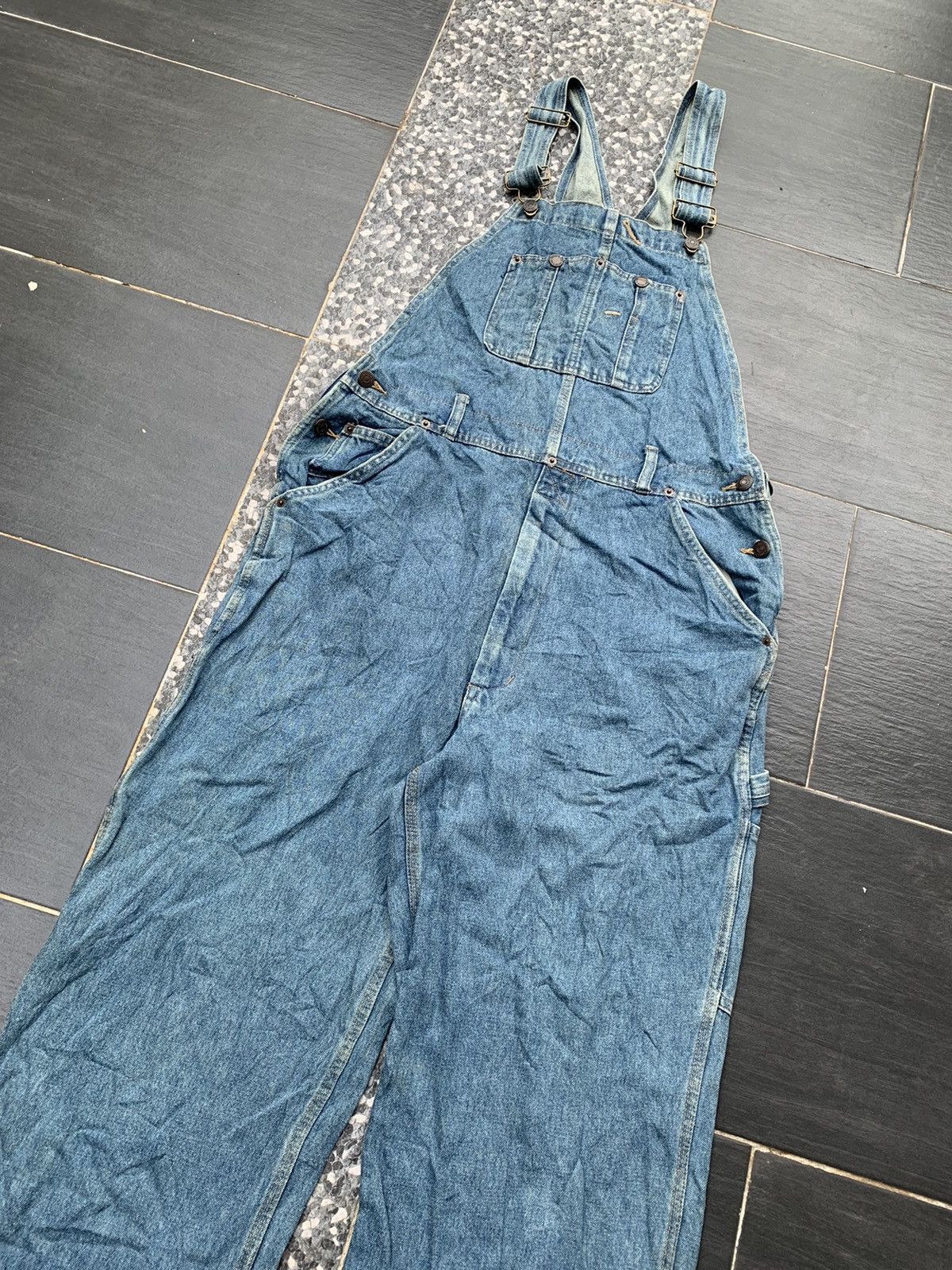 Japanese Brand × Vintage Vintage House Dog Overall Denim Size US 35 - 2 Thumbnail