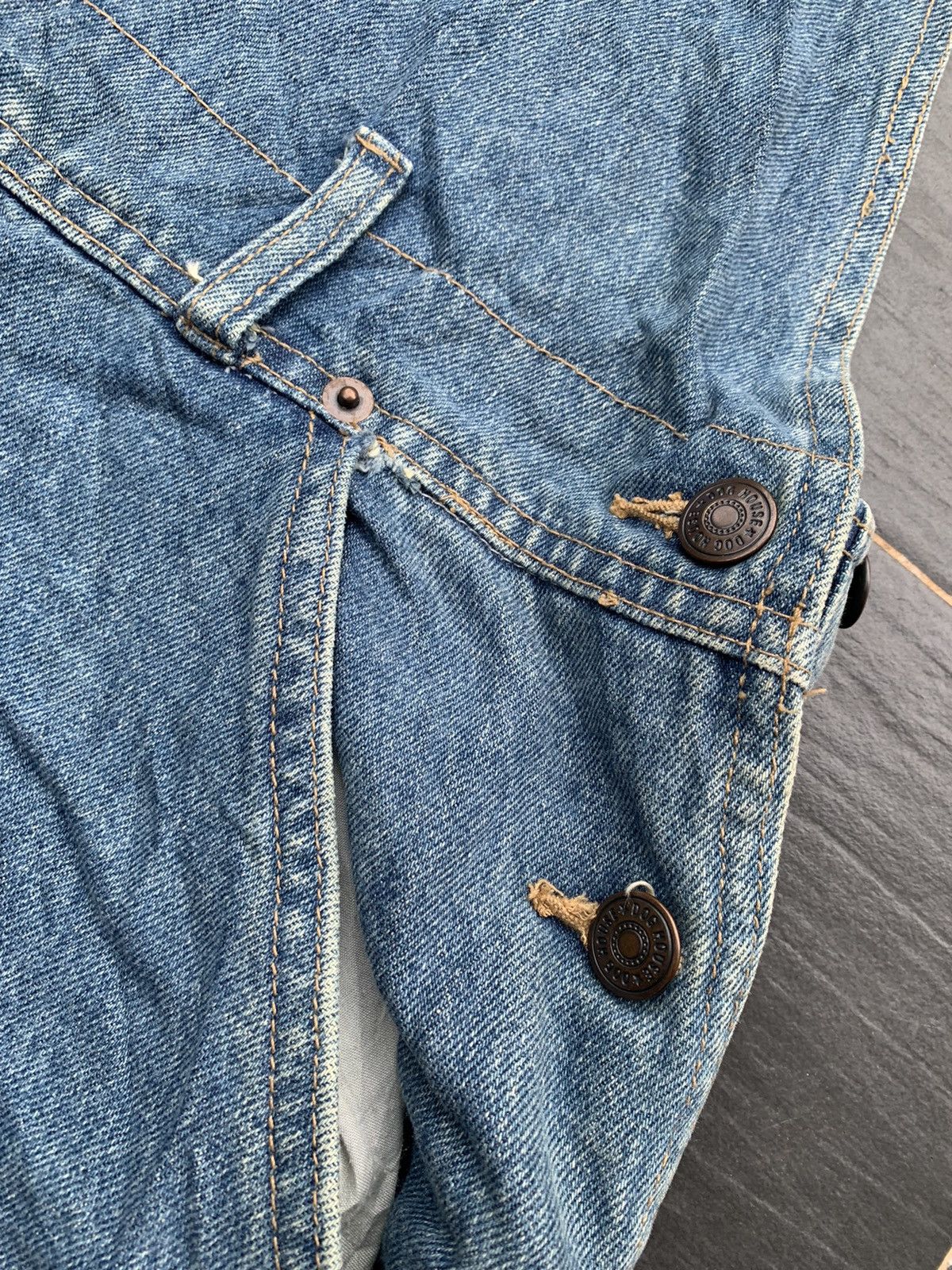 Japanese Brand × Vintage Vintage House Dog Overall Denim Size US 35 - 4 Thumbnail