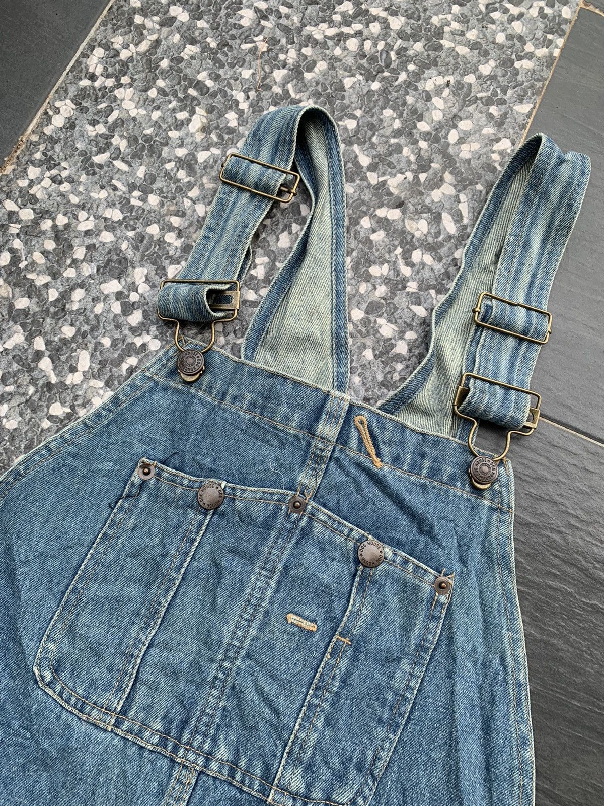 Japanese Brand × Vintage Vintage House Dog Overall Denim Size US 35 - 5 Thumbnail