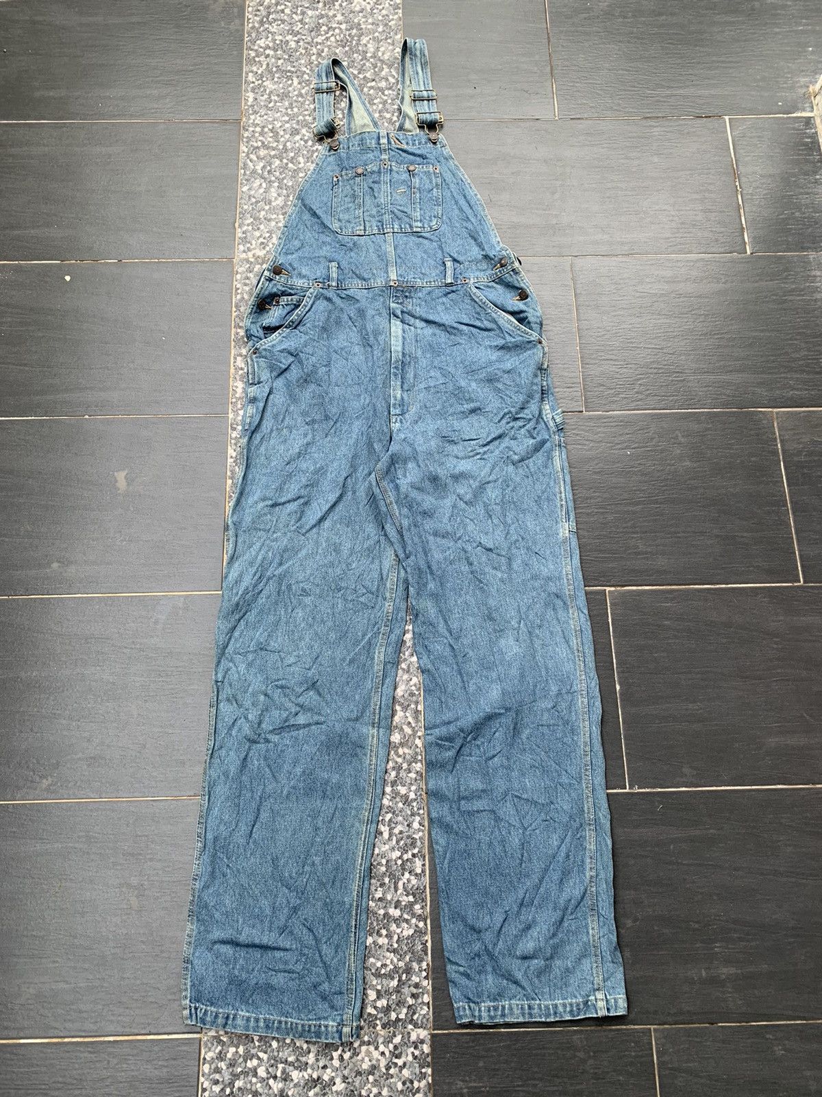 Vintage House Dog Overall Denim