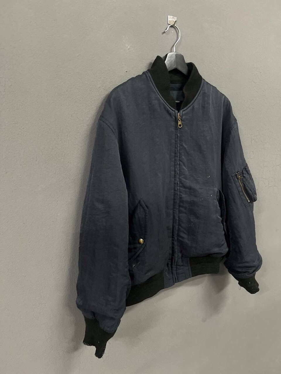 Japanese Brand VINTAGE JUN MEN SPELLOUT BOMBER JACKET Size US L / EU 52-54 / 3 - 3 Thumbnail
