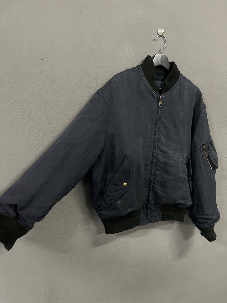Japanese Brand VINTAGE JUN MEN SPELLOUT BOMBER JACKET Size US L / EU 52-54 / 3 - 5 Thumbnail