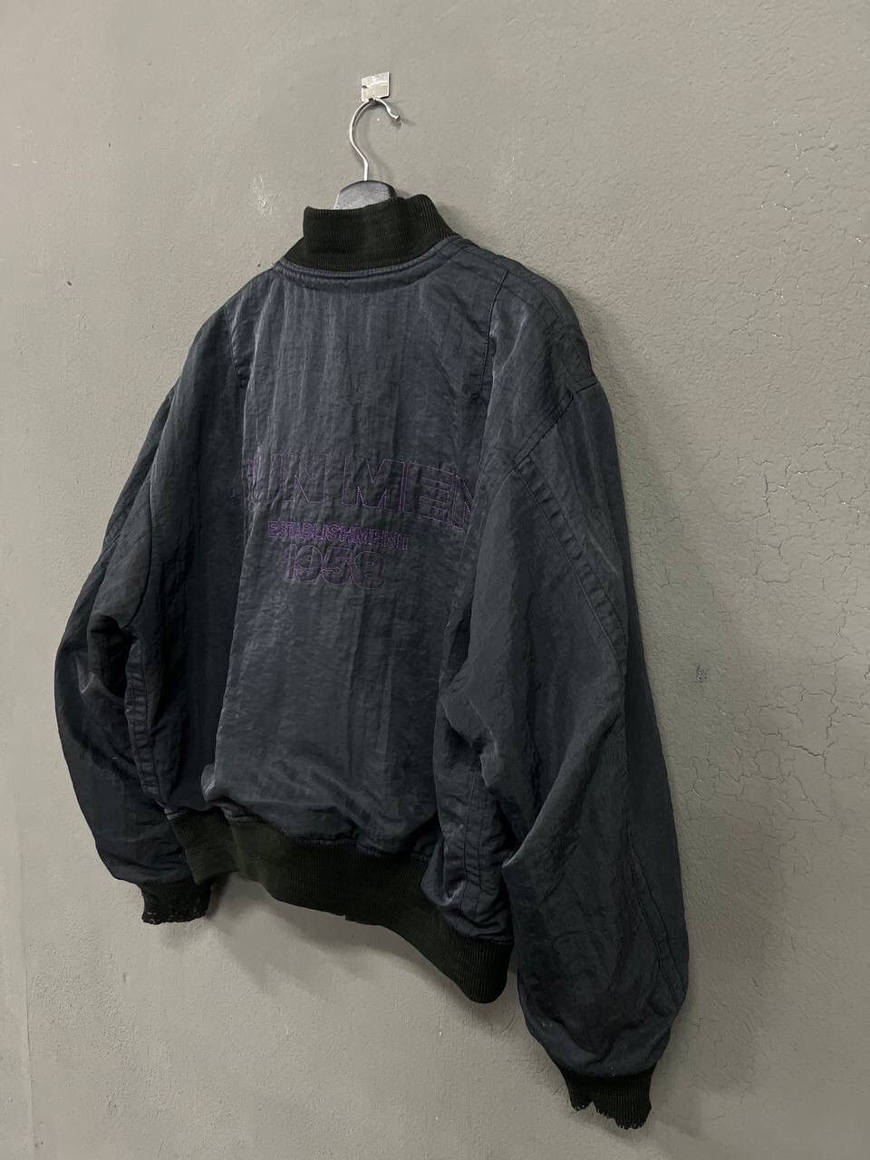 Japanese Brand VINTAGE JUN MEN SPELLOUT BOMBER JACKET Size US L / EU 52-54 / 3 - 9 Thumbnail