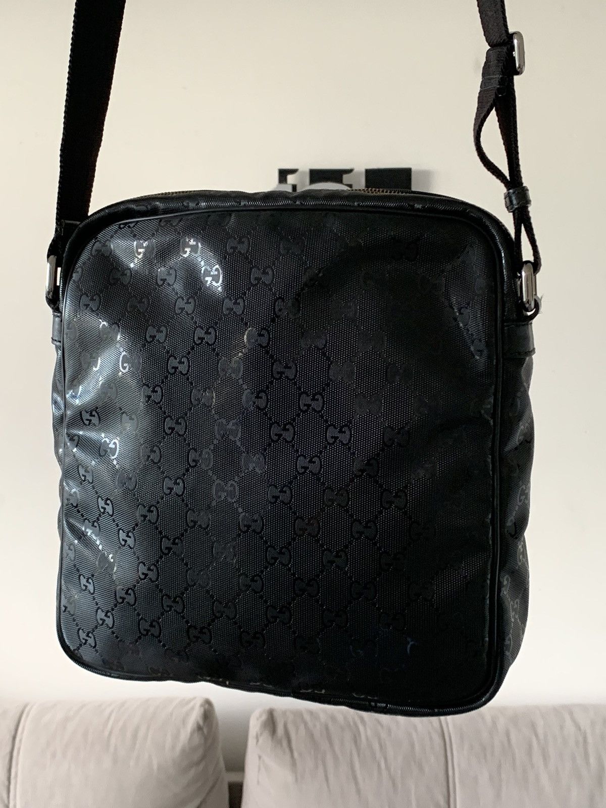 Gucci Gucci GG canvas supreme black shoulder bag Size ONE SIZE - 11 Thumbnail