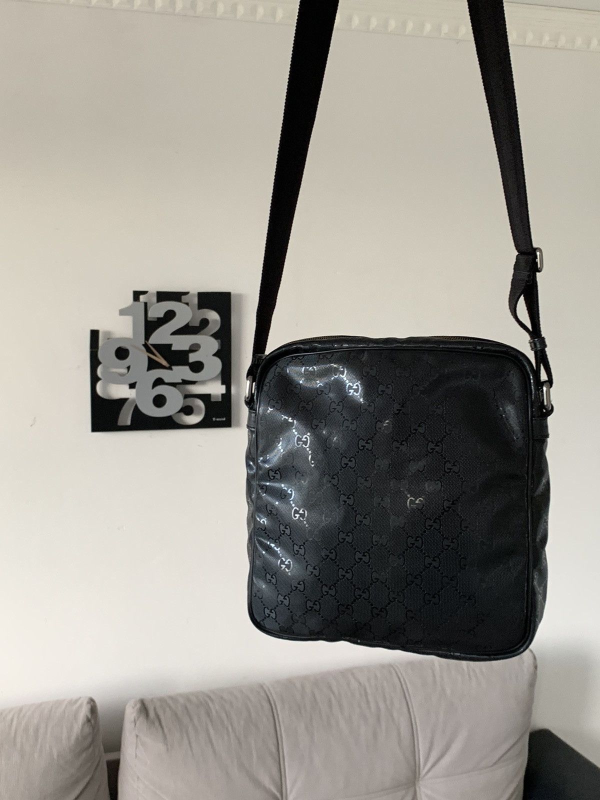 Gucci Gucci GG canvas supreme black shoulder bag Size ONE SIZE - 10 Thumbnail