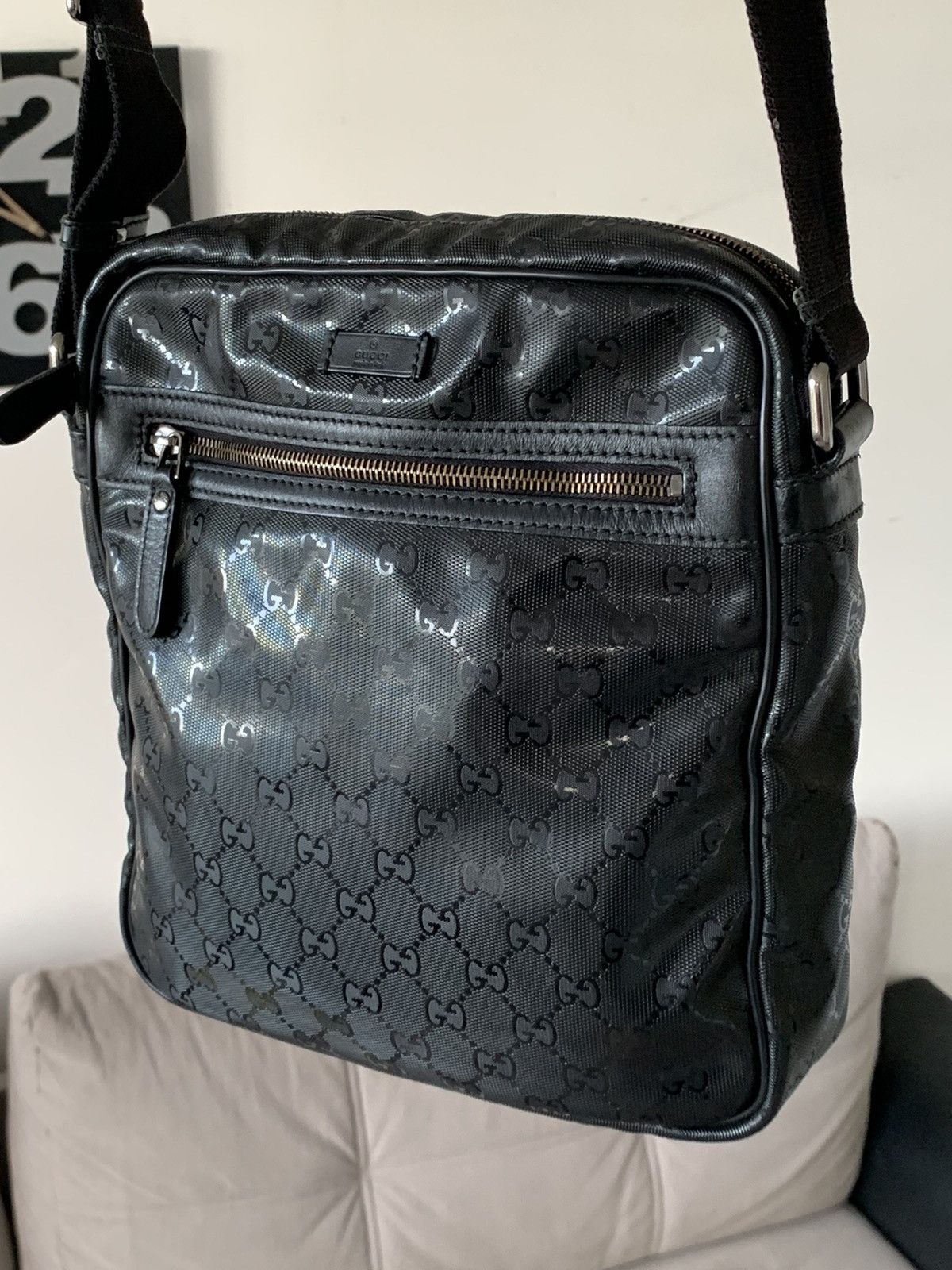 Gucci Gucci GG canvas supreme black shoulder bag Size ONE SIZE - 9 Thumbnail