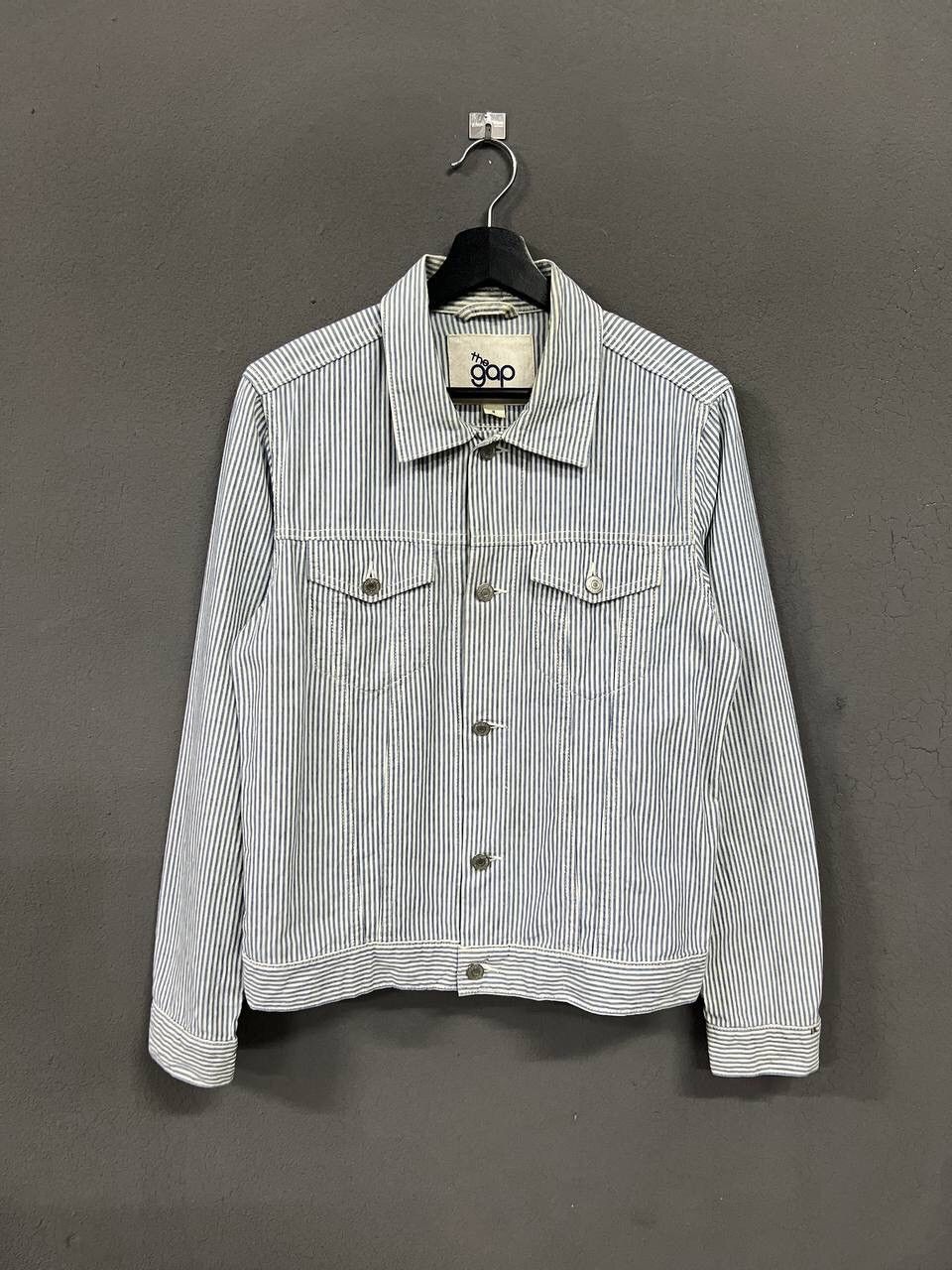 Gap THE GAP BLUE STRIPE LIGHT JACKET Size US M / EU 48-50 / 2 - 1 Thumbnail