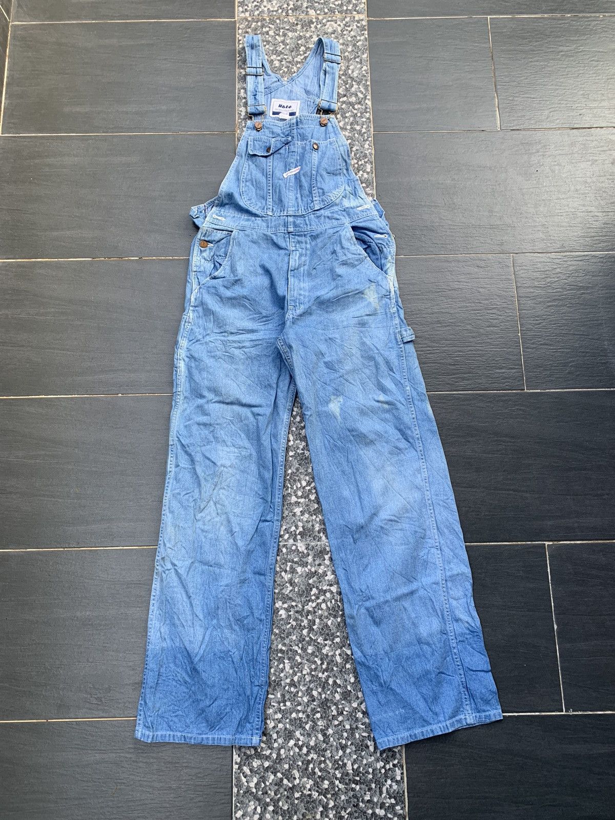 Japanese Brand Vintage Half Overall Denim Size US 29 - 1 Thumbnail