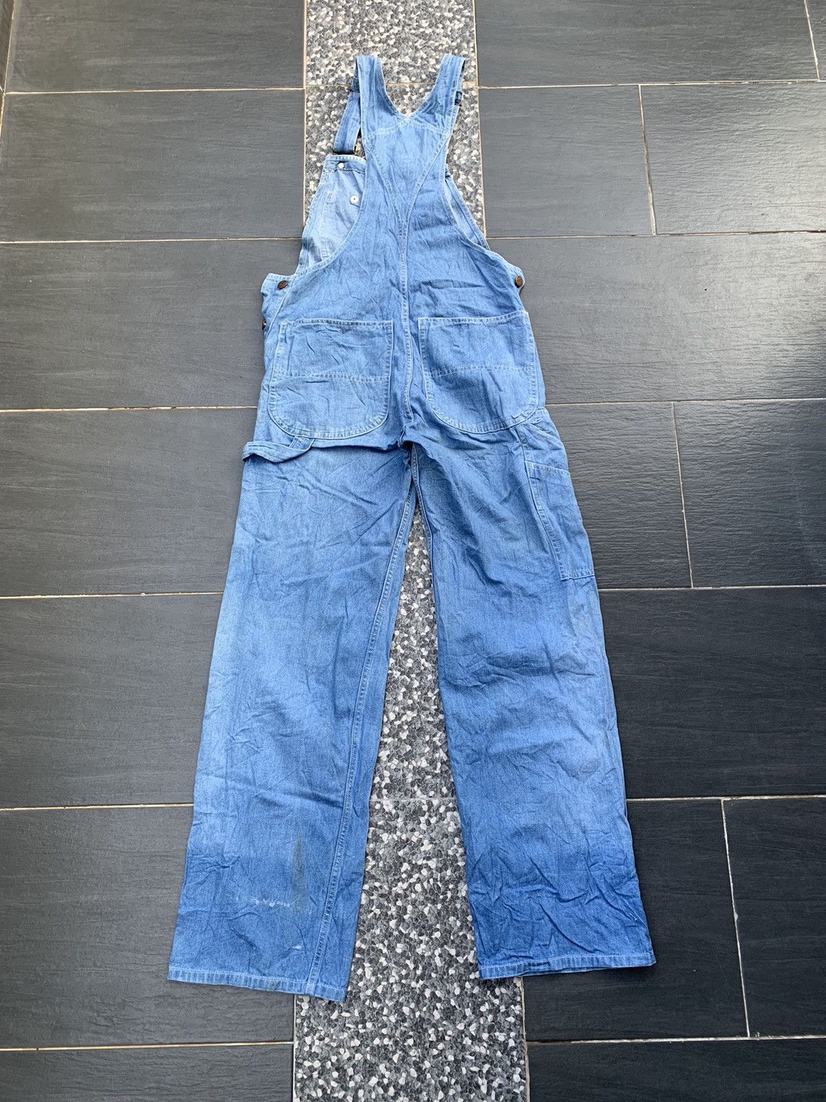Japanese Brand Vintage Half Overall Denim Size US 29 - 8 Thumbnail