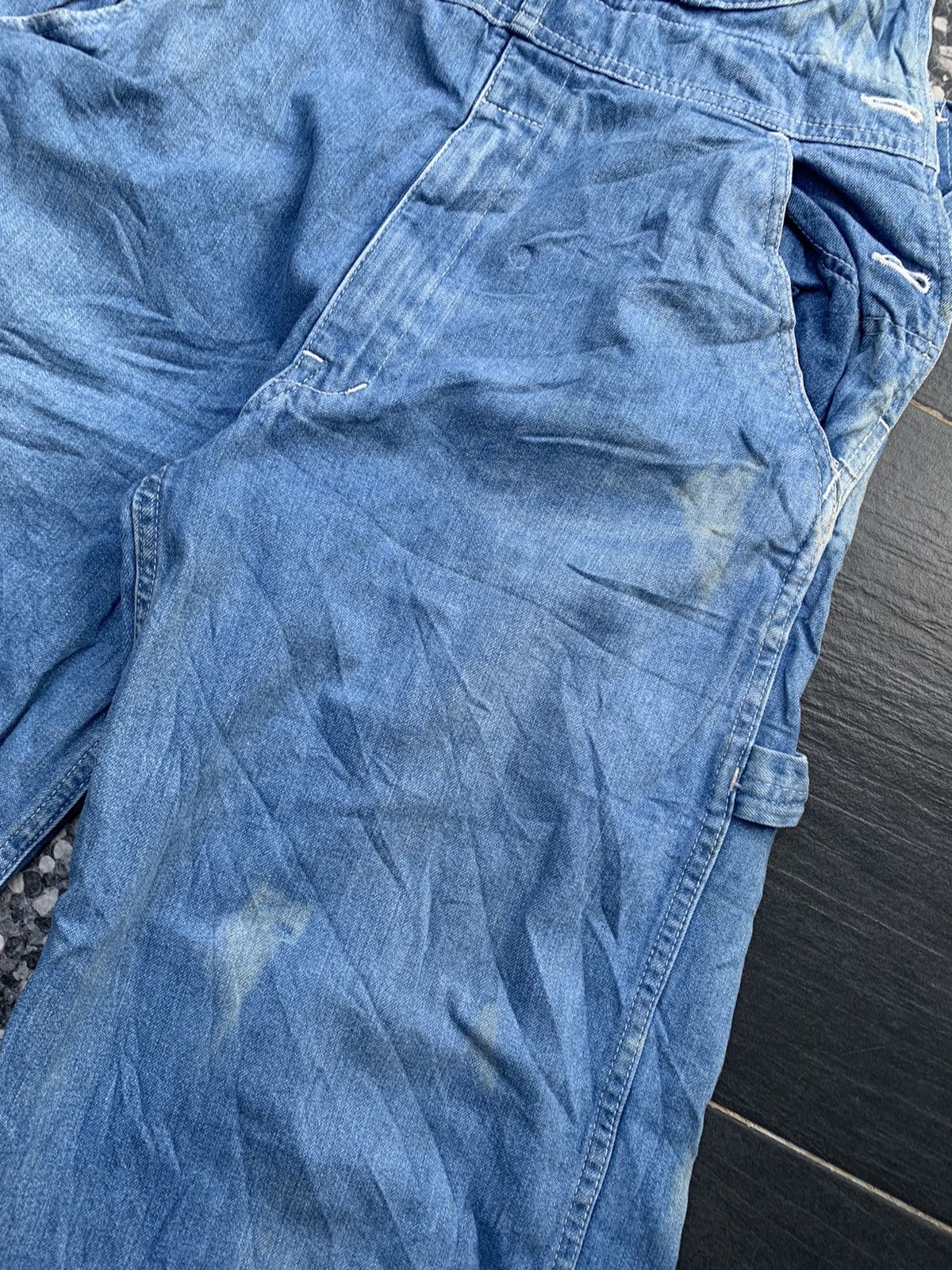 Japanese Brand Vintage Half Overall Denim Size US 29 - 3 Thumbnail