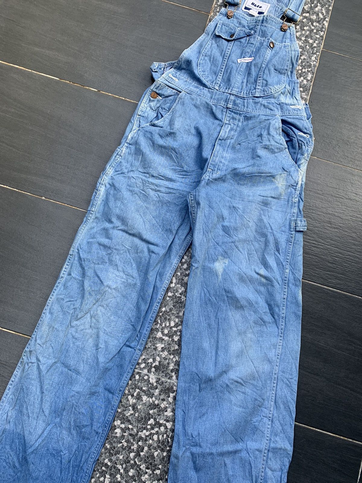Japanese Brand Vintage Half Overall Denim Size US 29 - 2 Thumbnail