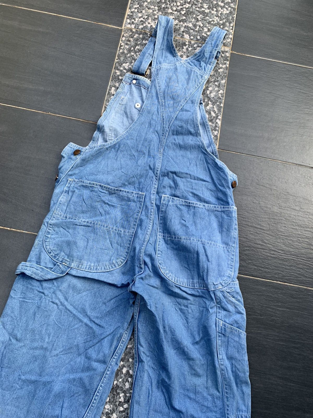 Japanese Brand Vintage Half Overall Denim Size US 29 - 11 Thumbnail