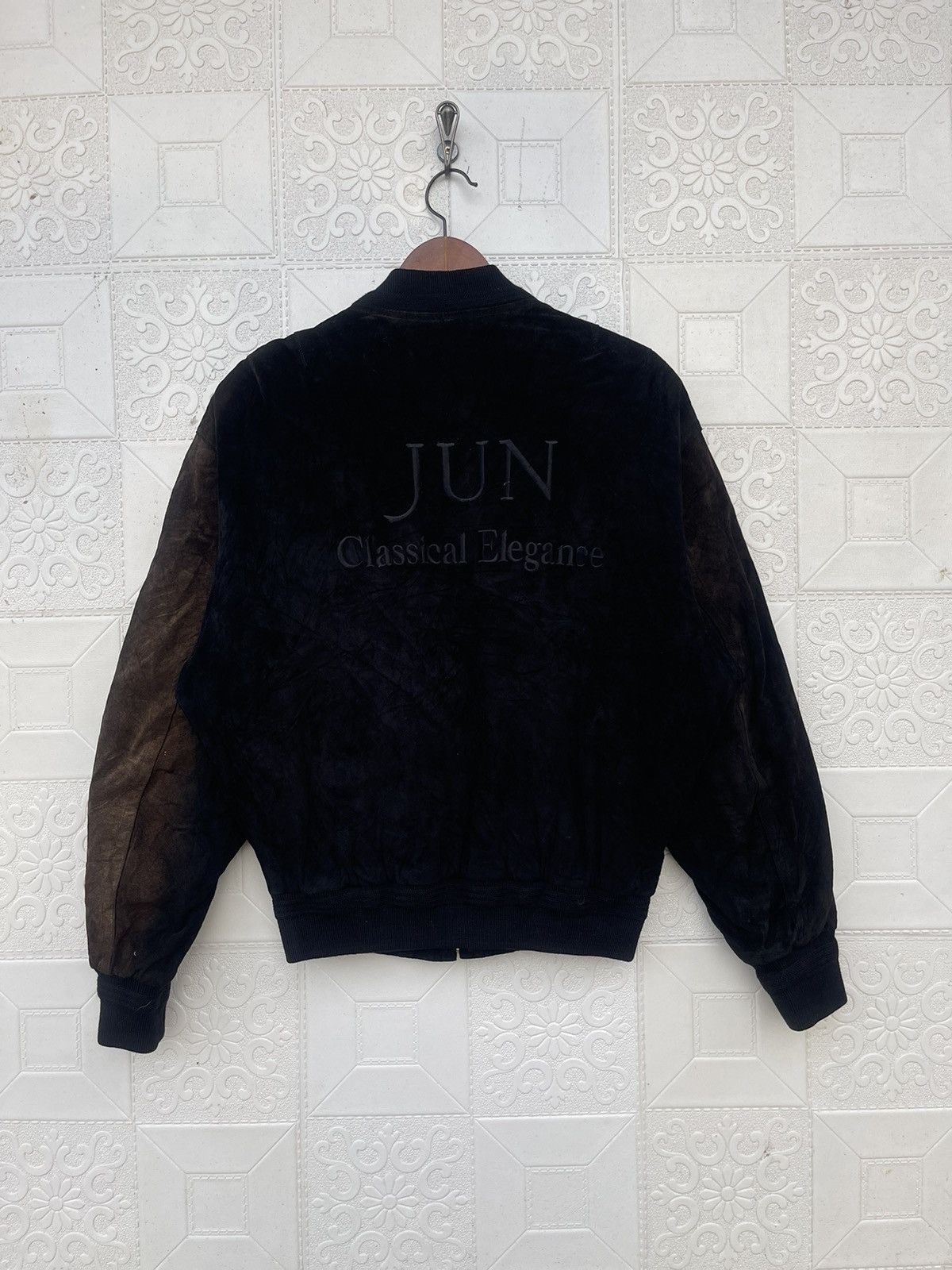 JUN MEN Vintage Jun Men Suede Leather Jacket Sleeve Faded Size US M / EU 48-50 / 2 - 2 Thumbnail