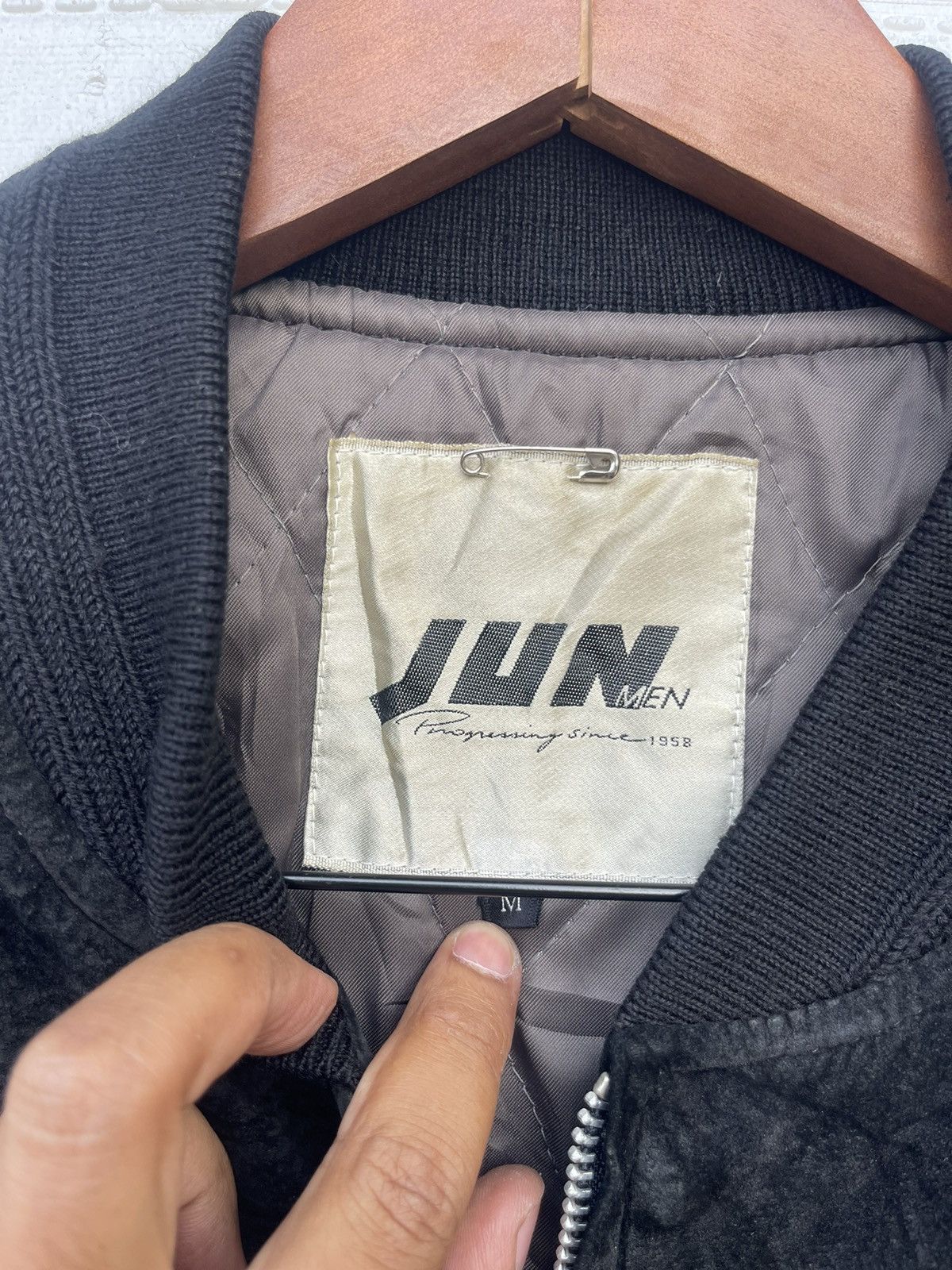 JUN MEN Vintage Jun Men Suede Leather Jacket Sleeve Faded Size US M / EU 48-50 / 2 - 3 Thumbnail